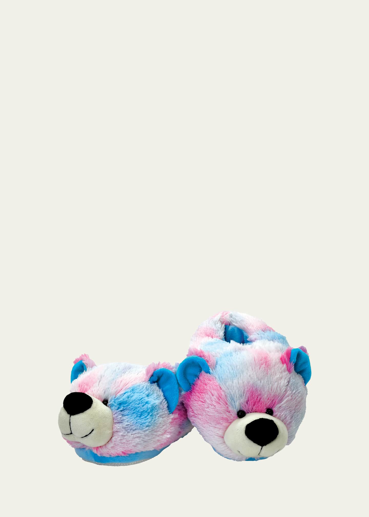 Iscream Kid s Tie Dye Teddy Bear Slippers Size S Bergdorf Goodman