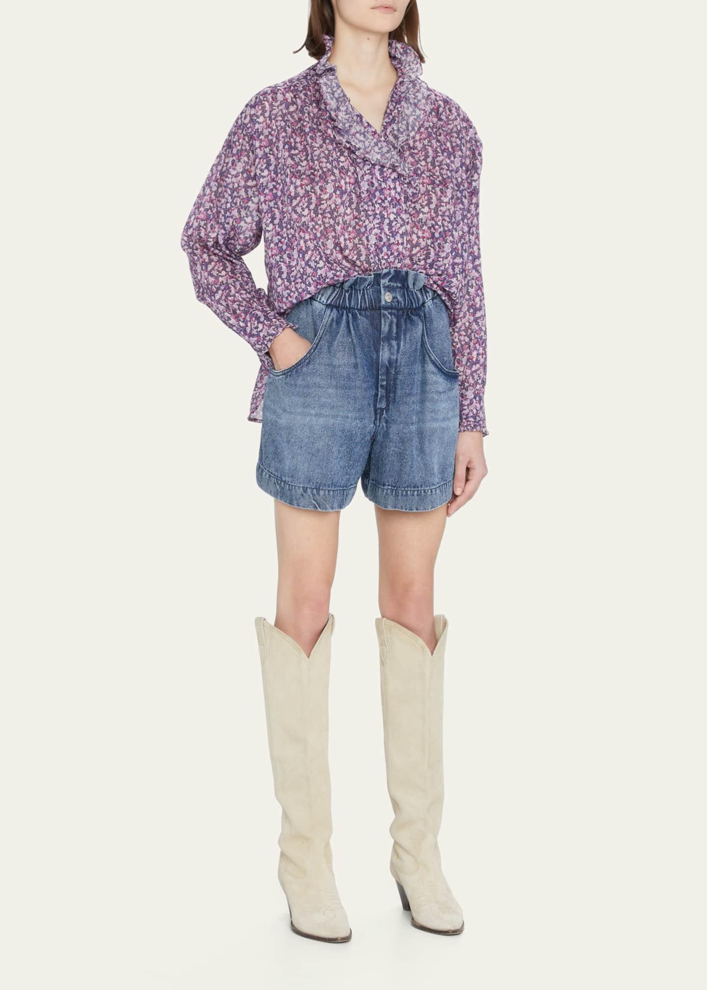 Isabel marant paper bag shorts hot sale