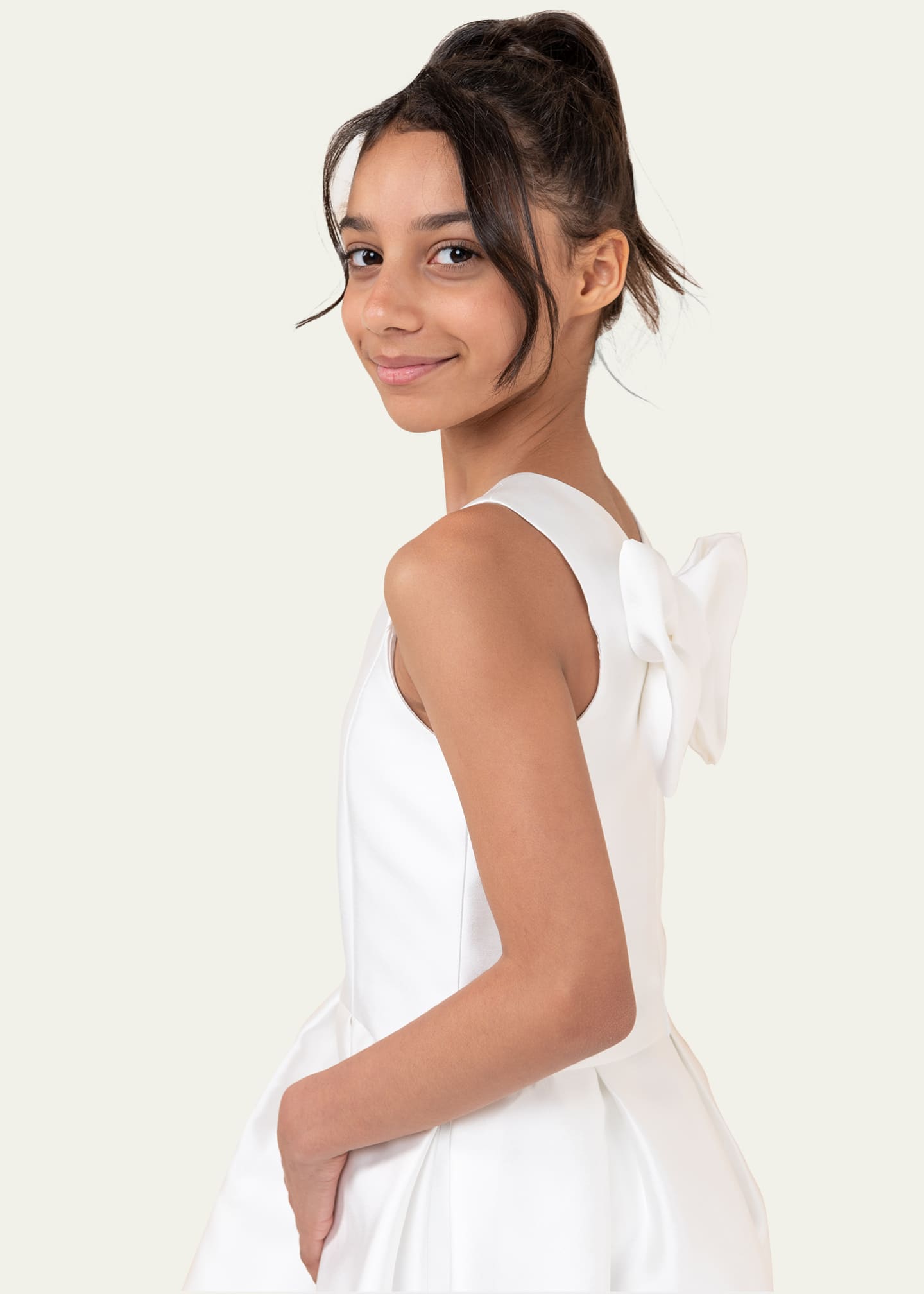 White Label by Zoe Girl's Jackie Bow Dress, Size 412 Bergdorf Goodman