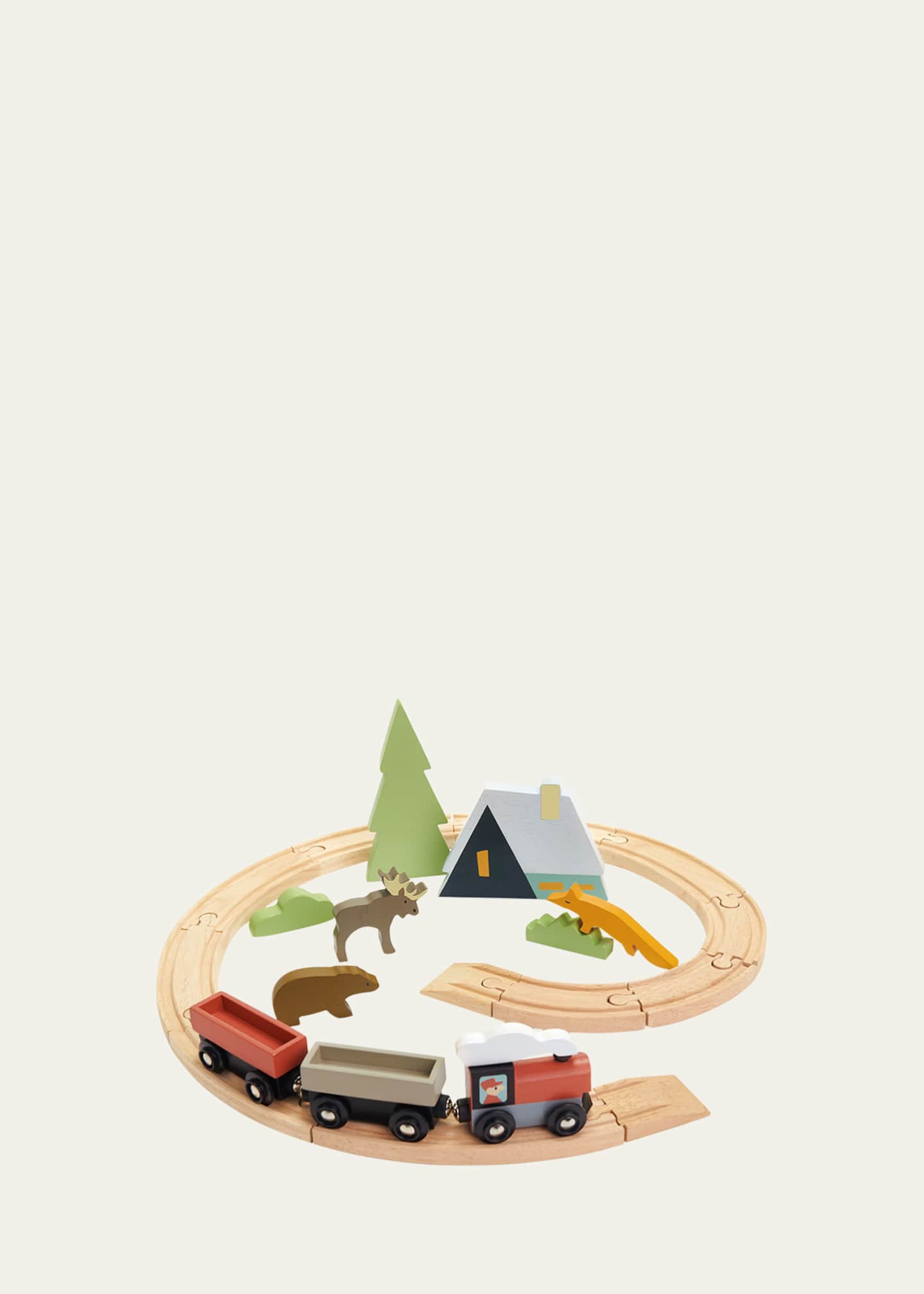 Tender Leaf Toys Kid's Treetops Train Play Set Image 1 of 2