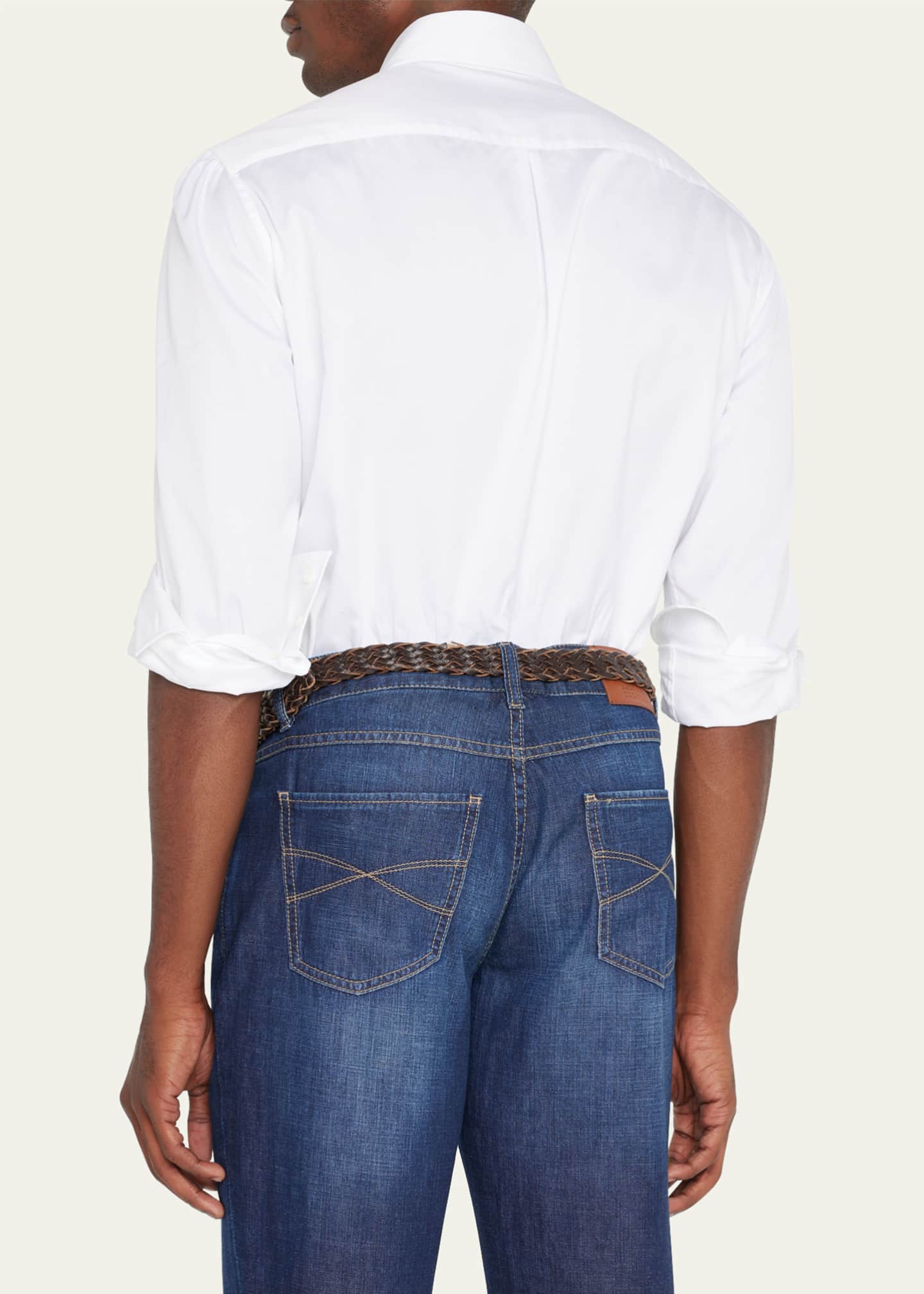 Brunello Cucinelli Men's Spread Collar Cotton Sport Shirt - Bergdorf ...