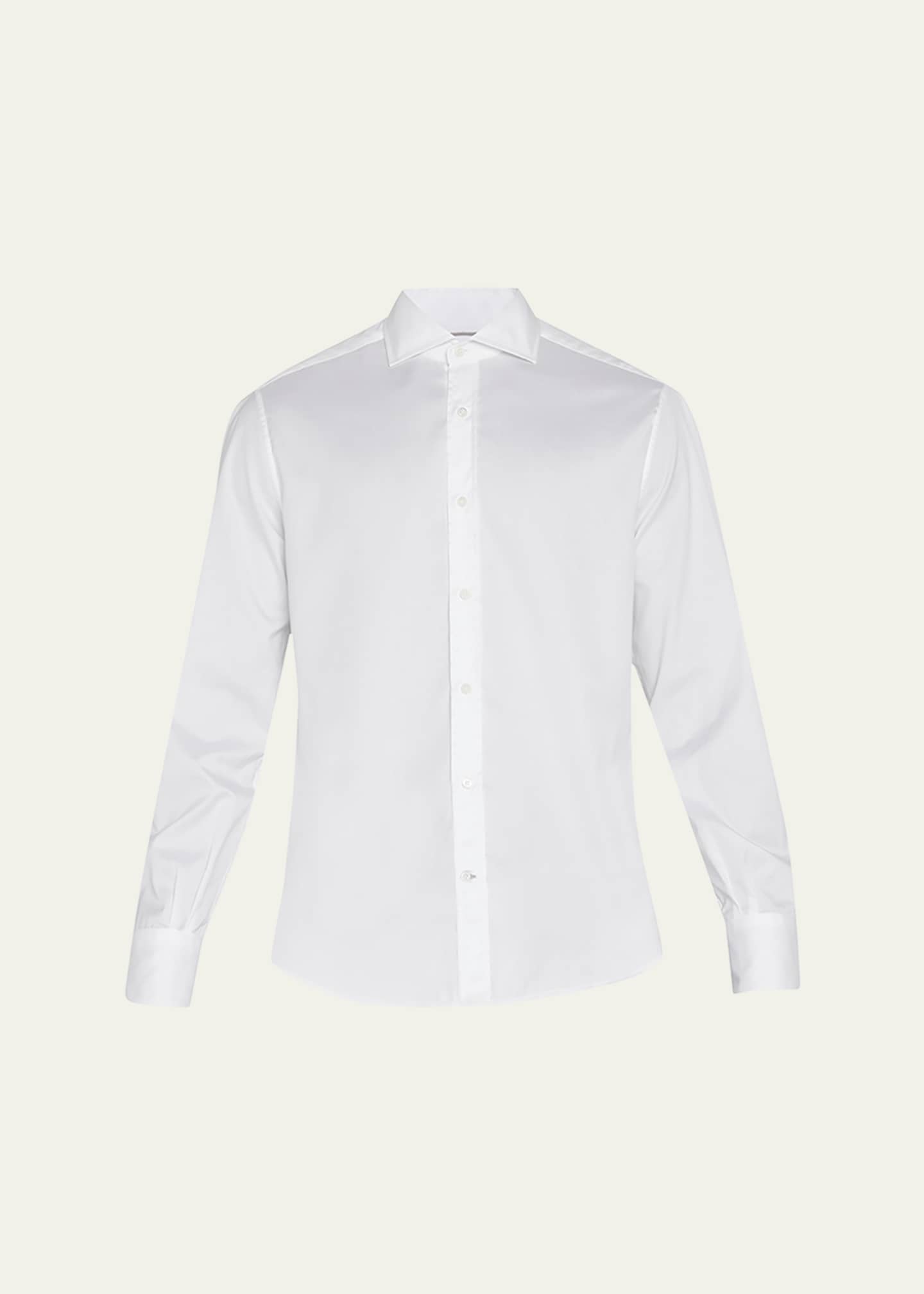 Brunello Cucinelli Men's Spread Collar Cotton Sport Shirt - Bergdorf ...
