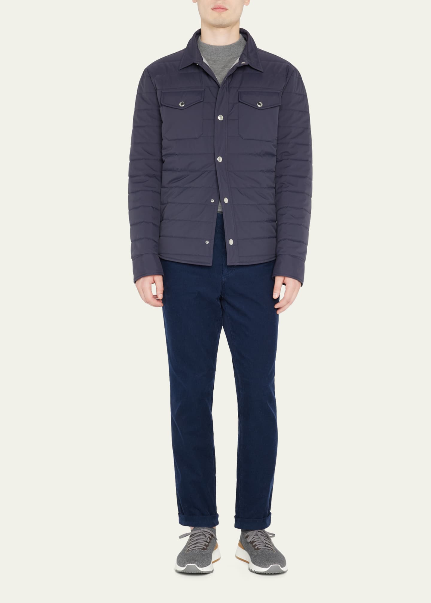 ジャケット Brunello Cucinelli Caban pf24-cucinelli-beige-field-