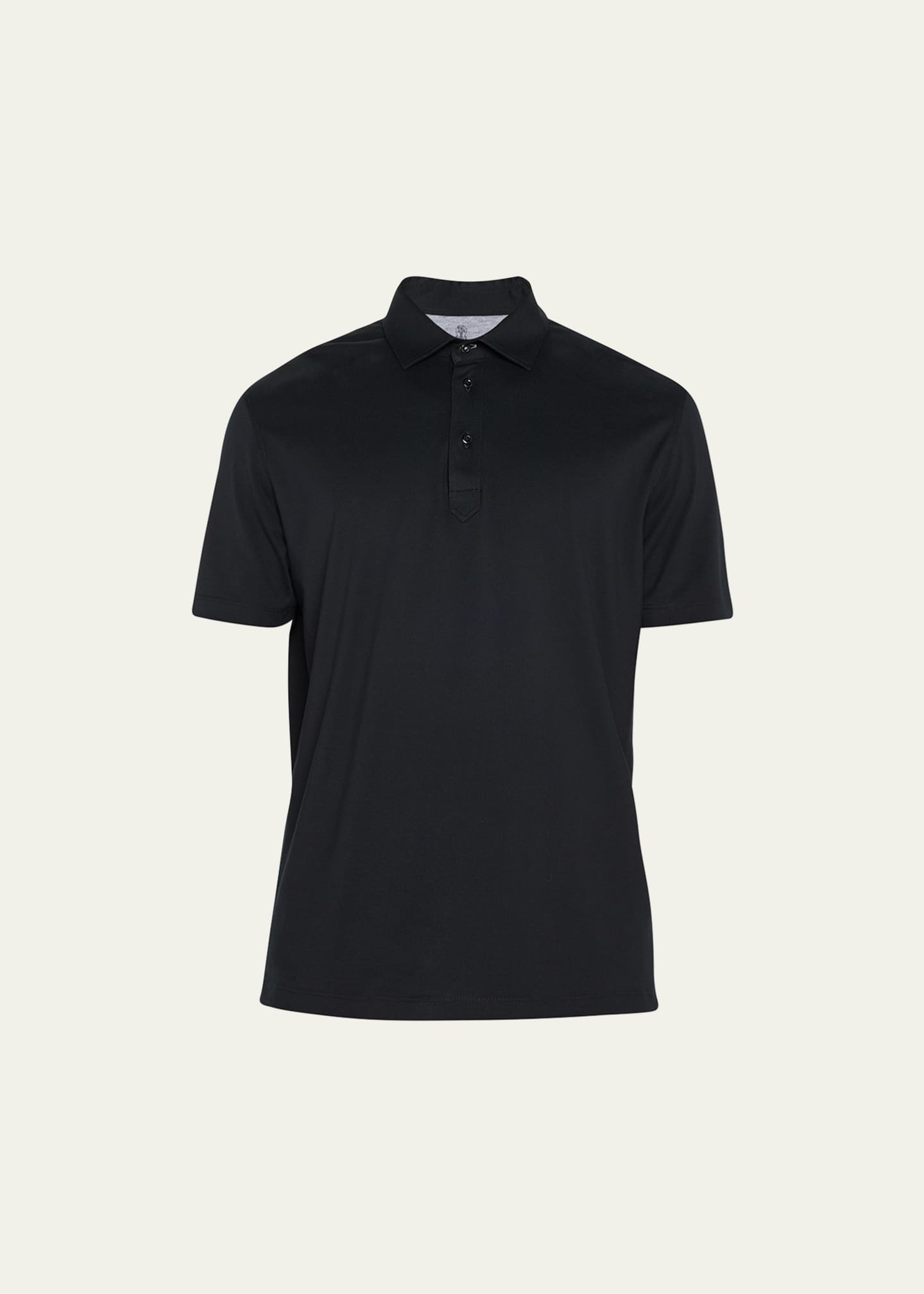 Brunello Cucinelli Men's Jersey Polo Shirt Image 1 of 5
