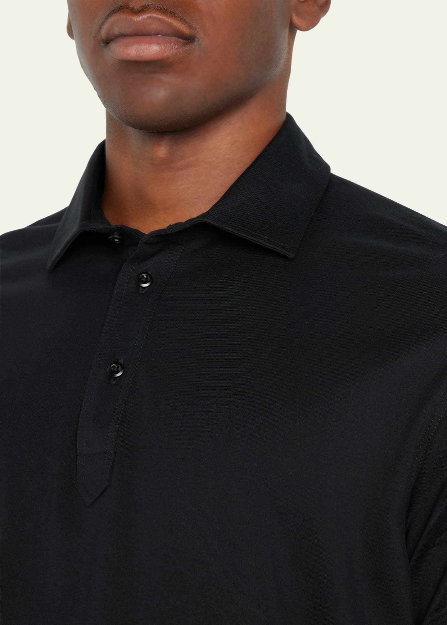 Brunello Cucinelli Men's Jersey Polo Shirt Image 5 of 5