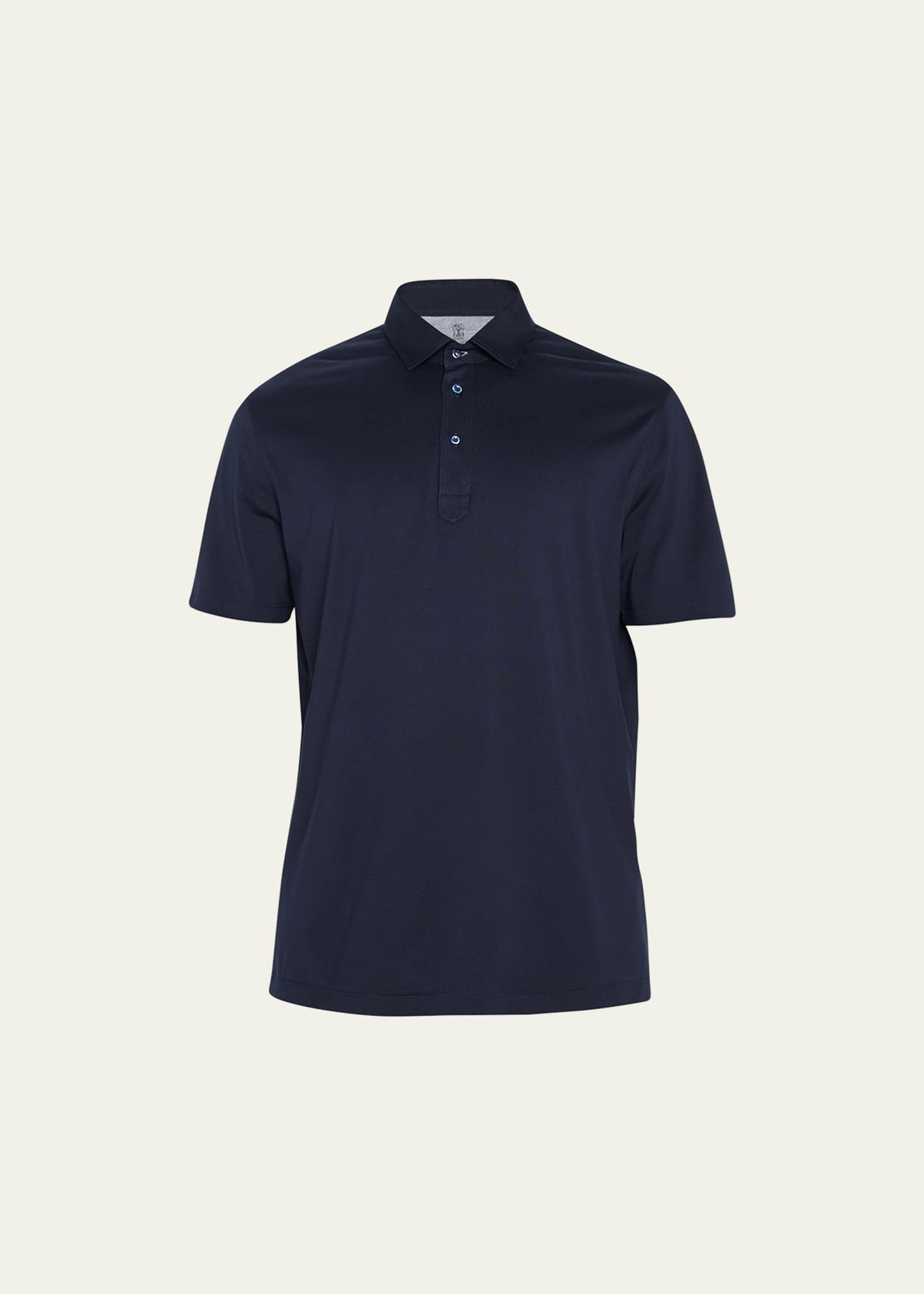 Brunello Cucinelli Men's Jersey Polo Shirt Image 1 of 5