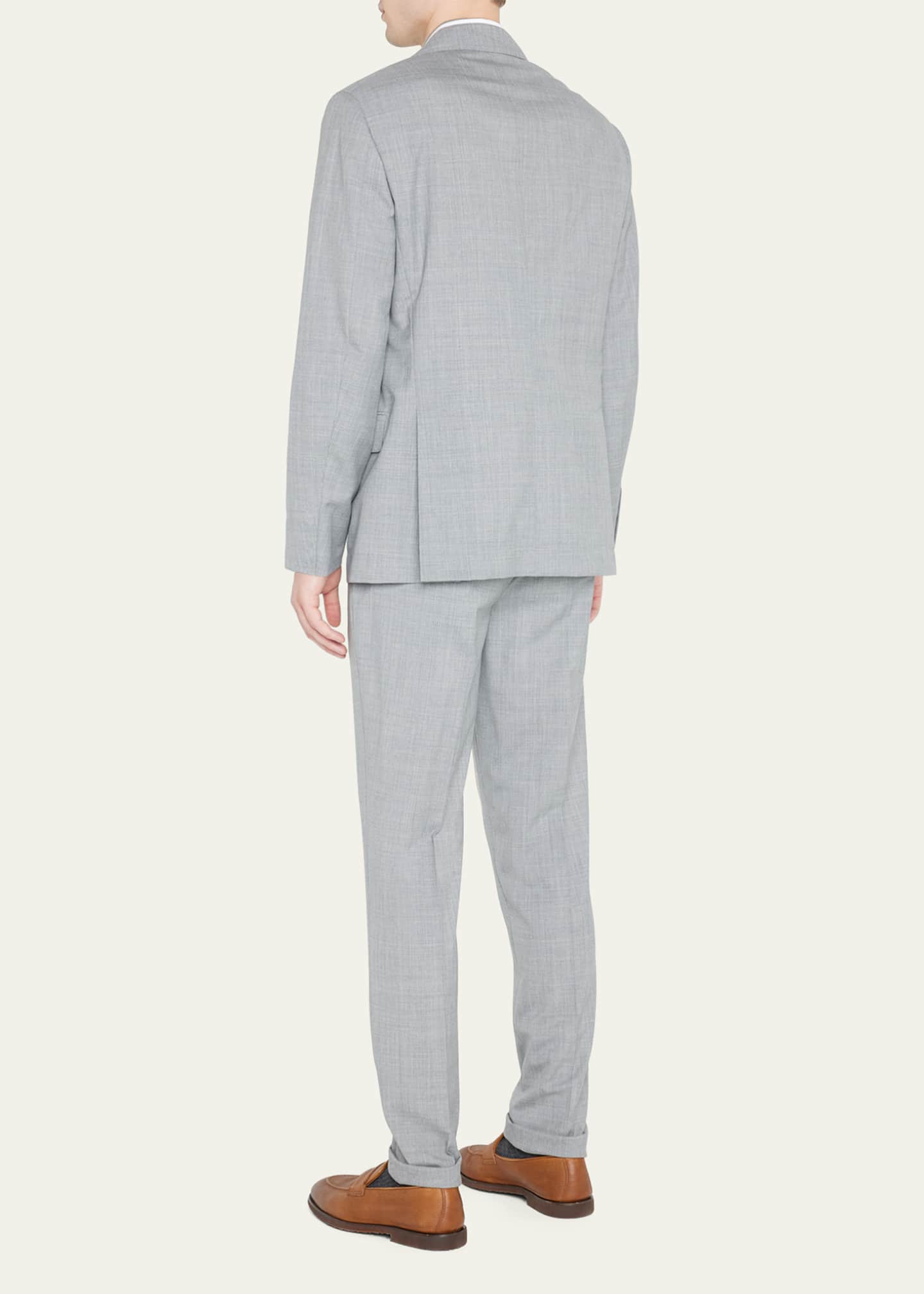 Brunello Cucinelli Men's Wool Three-Button Two-Piece Suit - Bergdorf ...