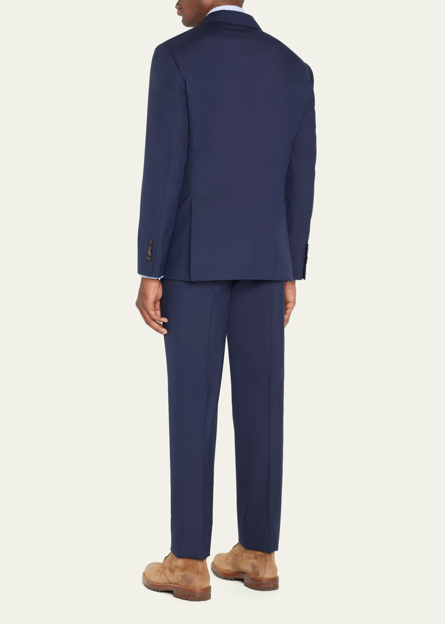 Brunello Cucinelli Men's Wool Three-Button Two-Piece Suit Image 2 of 5
