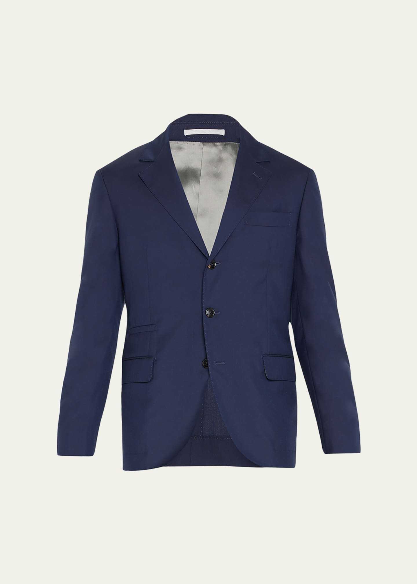 Brunello Cucinelli Men's Wool Three-Button Two-Piece Suit Image 1 of 5