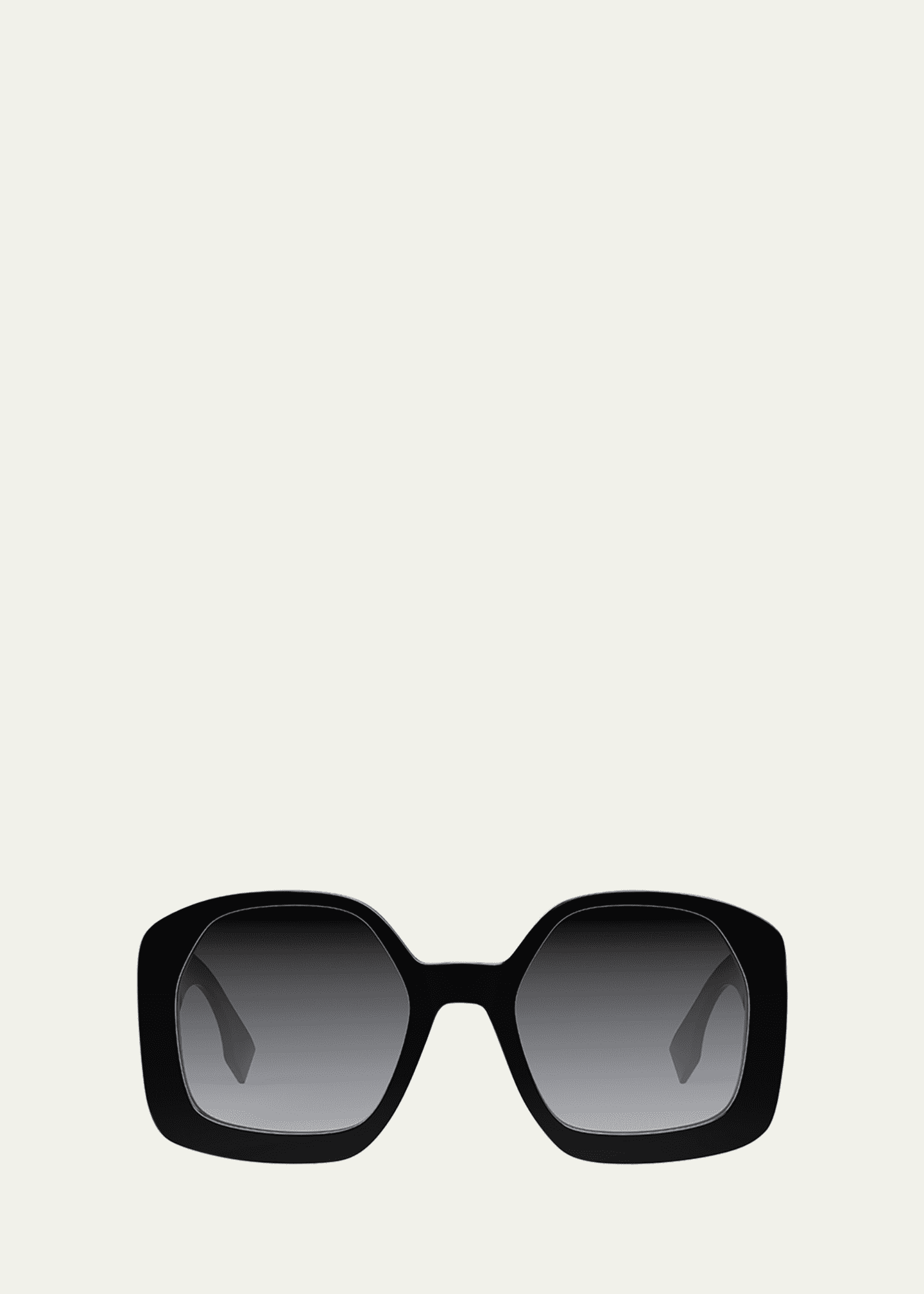 Fendi square ff top pattern acetate sunglasses