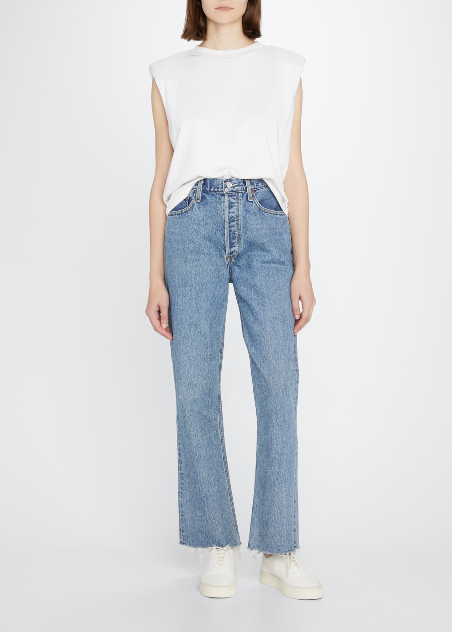 AGOLDE Relaxed Cropped Bootcut Jeans - Bergdorf Goodman