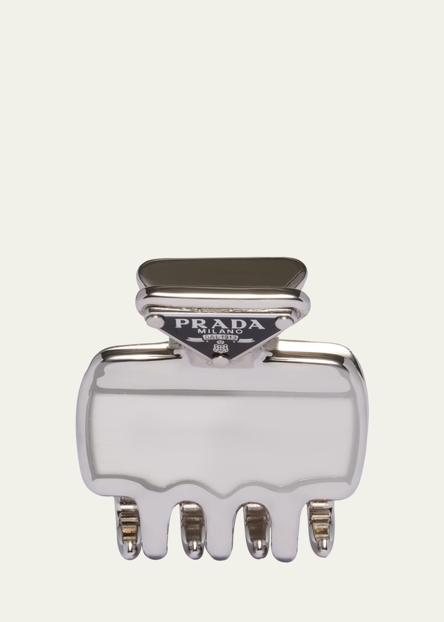 Prada Triangle Logo Jaw Hair Clip