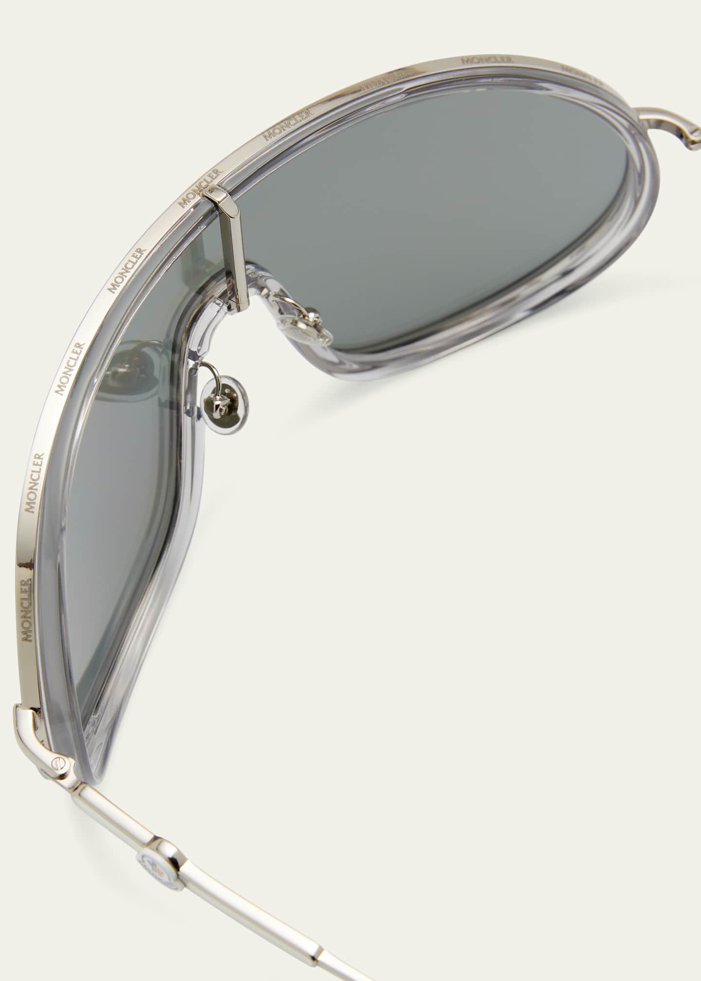Moncler Lunettes Vangarde Metal Shield Sunglasses Image 4 of 5