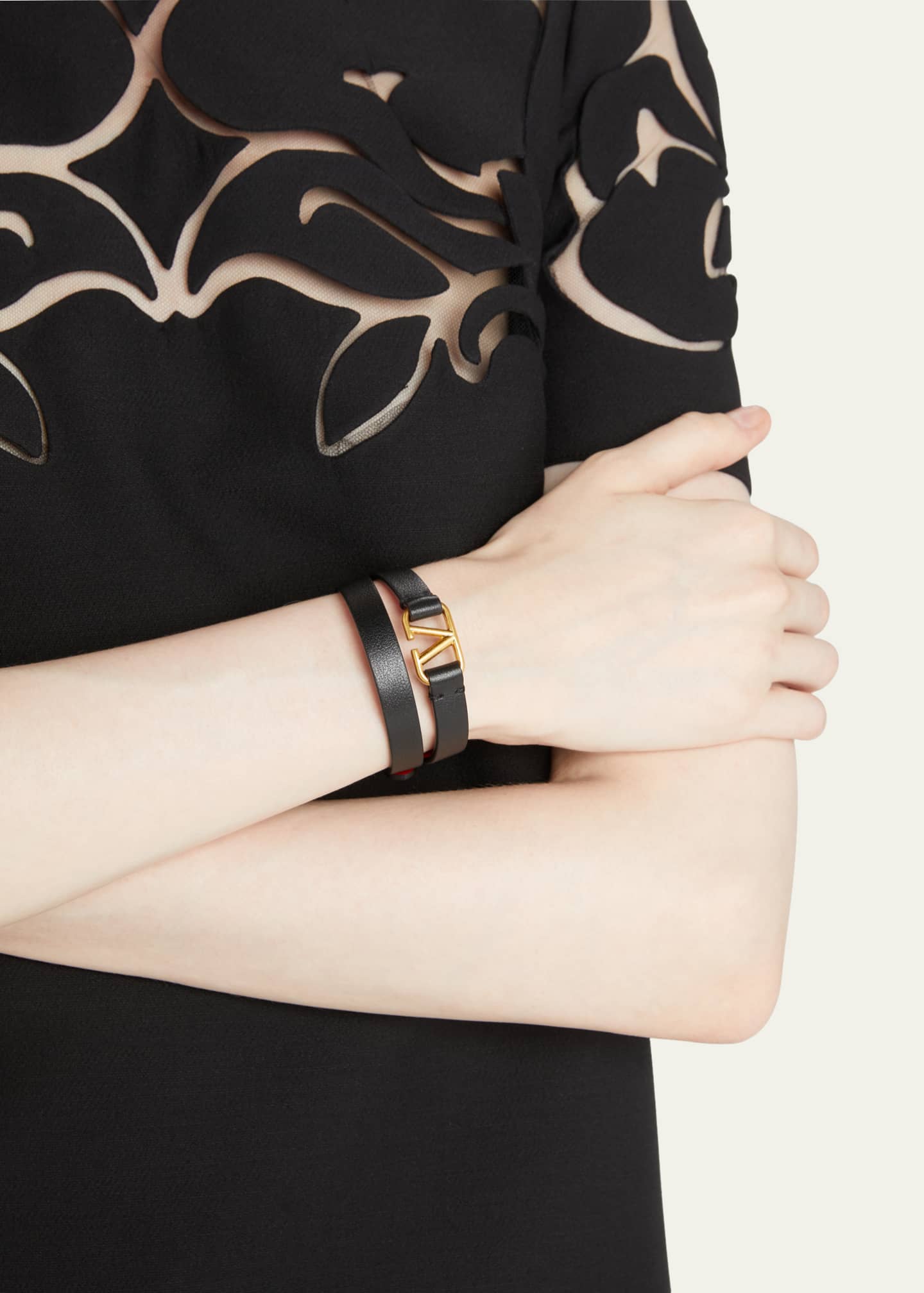 Valentino leather bracelet sale
