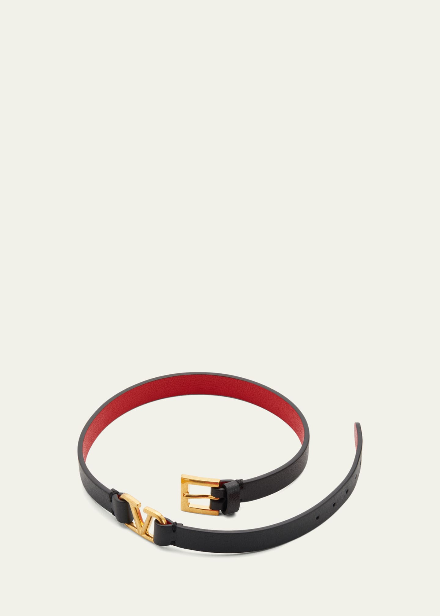 Valentino Garavani Logo Leather Wrap Bracelet Image 3 of 5