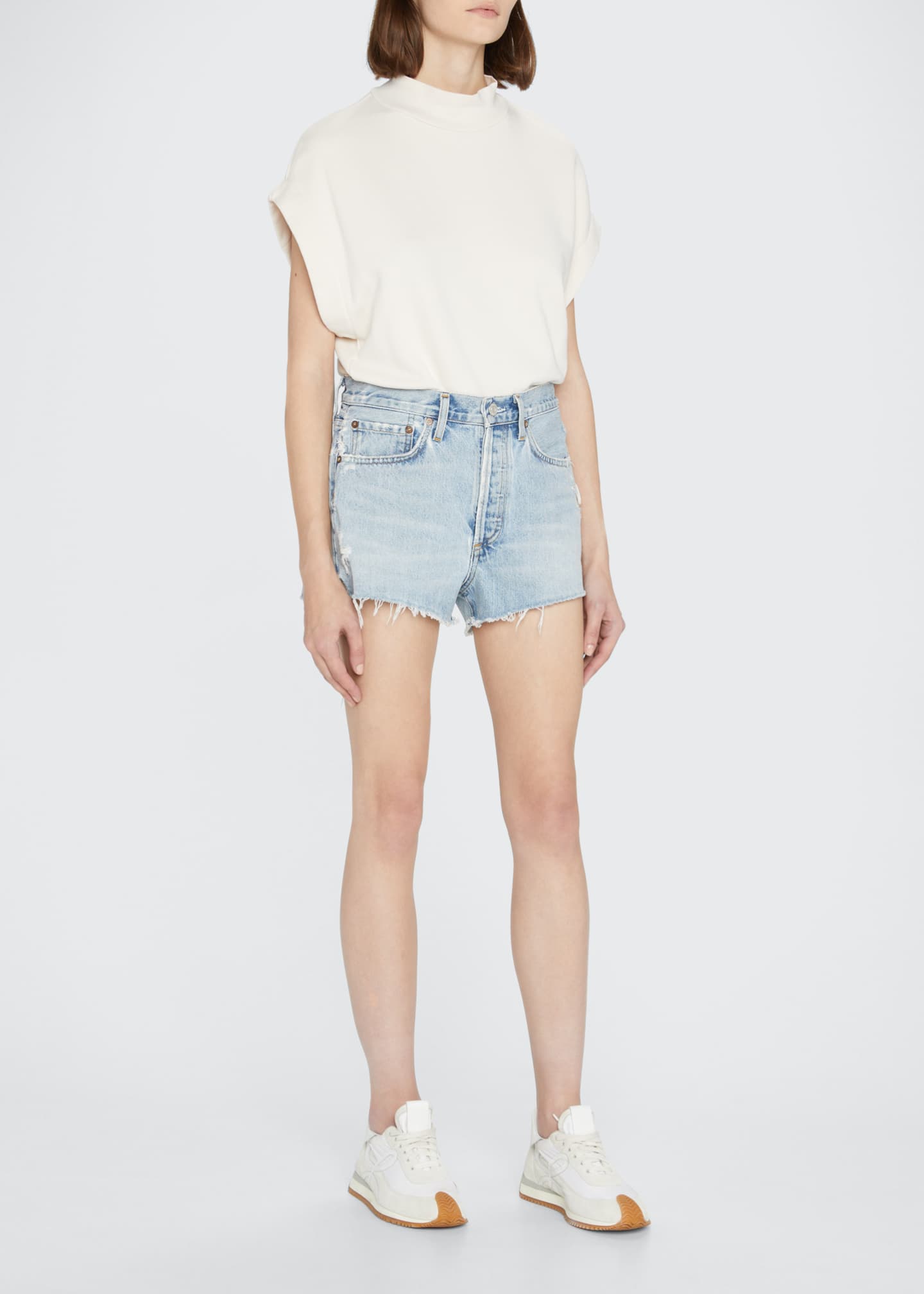 AGOLDE Parker Vintage Cut-Off Shorts - Bergdorf Goodman