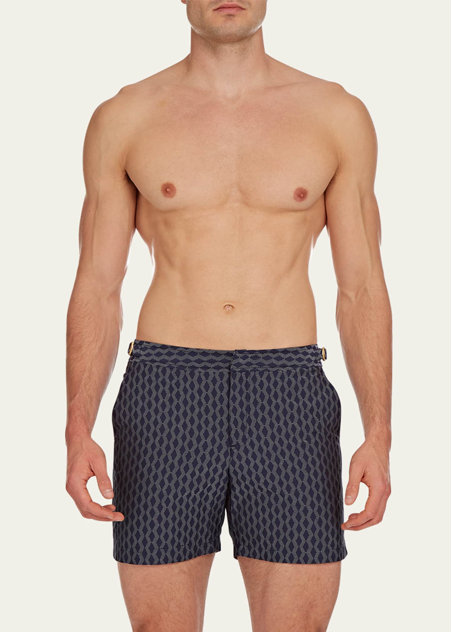 Orlebar Brown Men's Bulldog Geometric Swim Shorts - Bergdorf Goodman