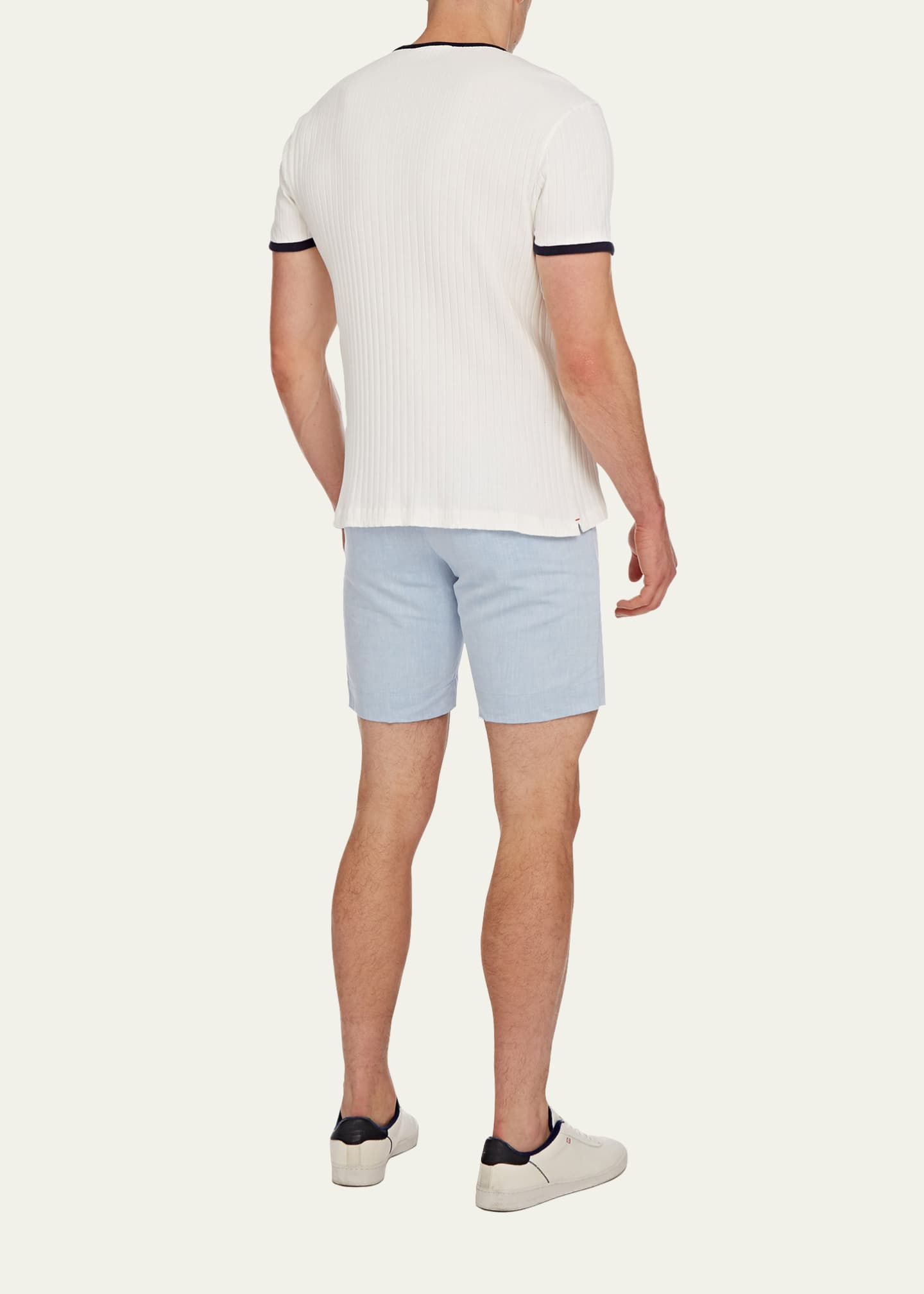 LINEN BLEND SHORTS