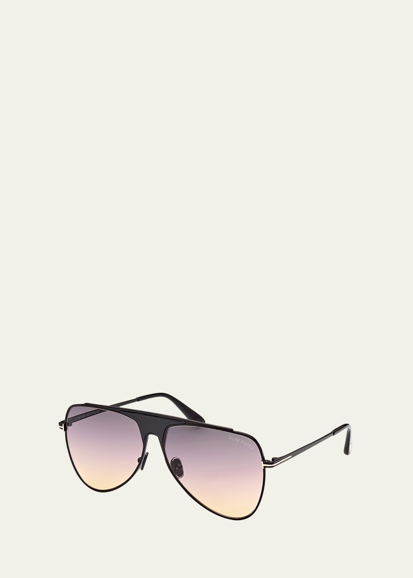 TOM FORD Metal Aviator Sunglasses - Bergdorf Goodman