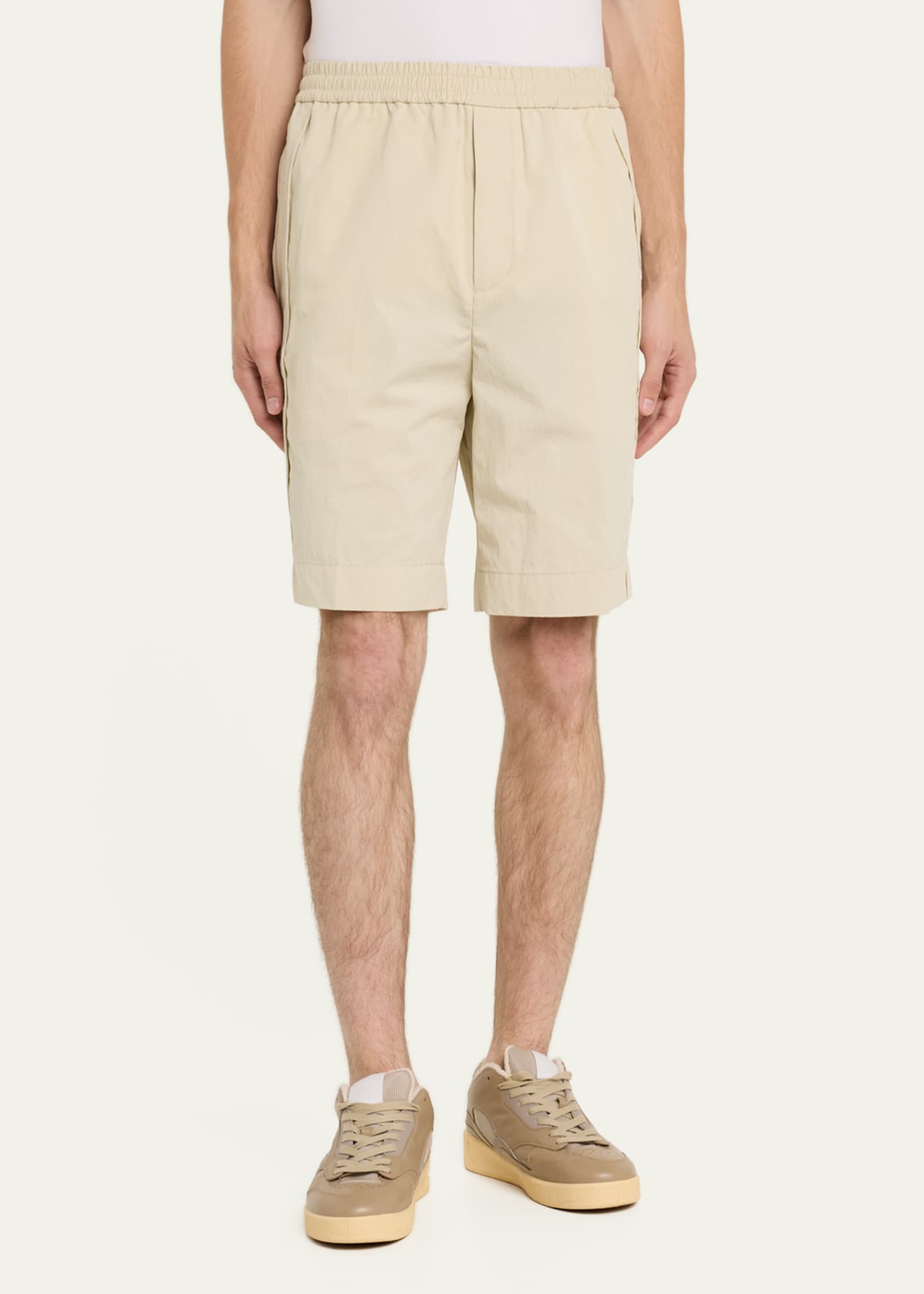 3.1 Phillip Lim Men's Solid Twill Shorts Image 4 of 5