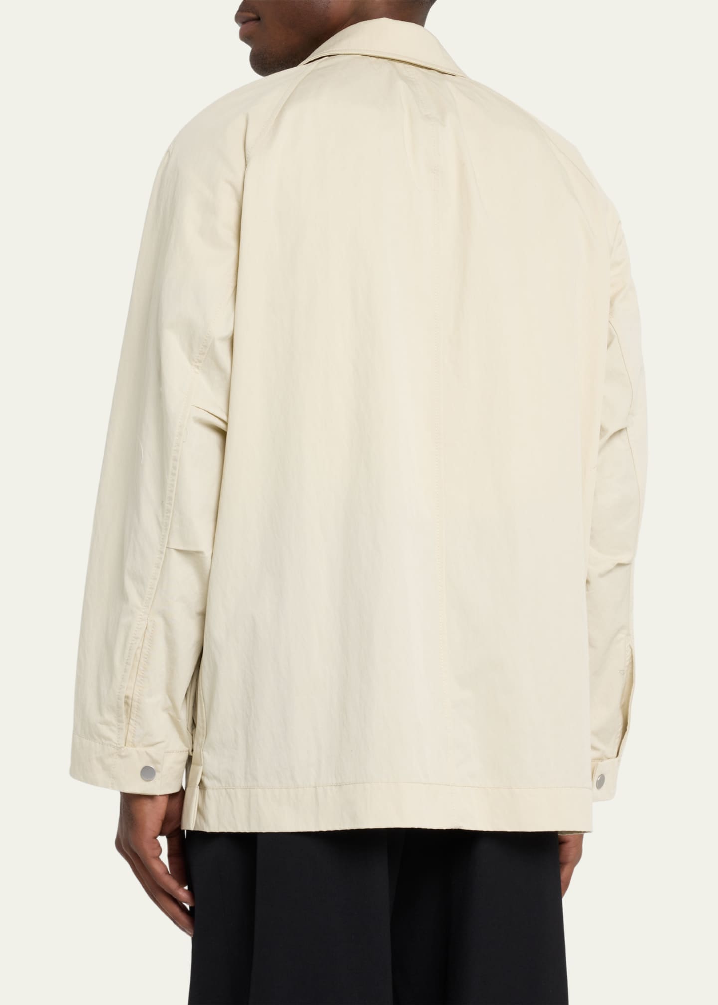 3.1 Phillip Lim Men's Twill Button-Front Chore Coat Image 3 of 5