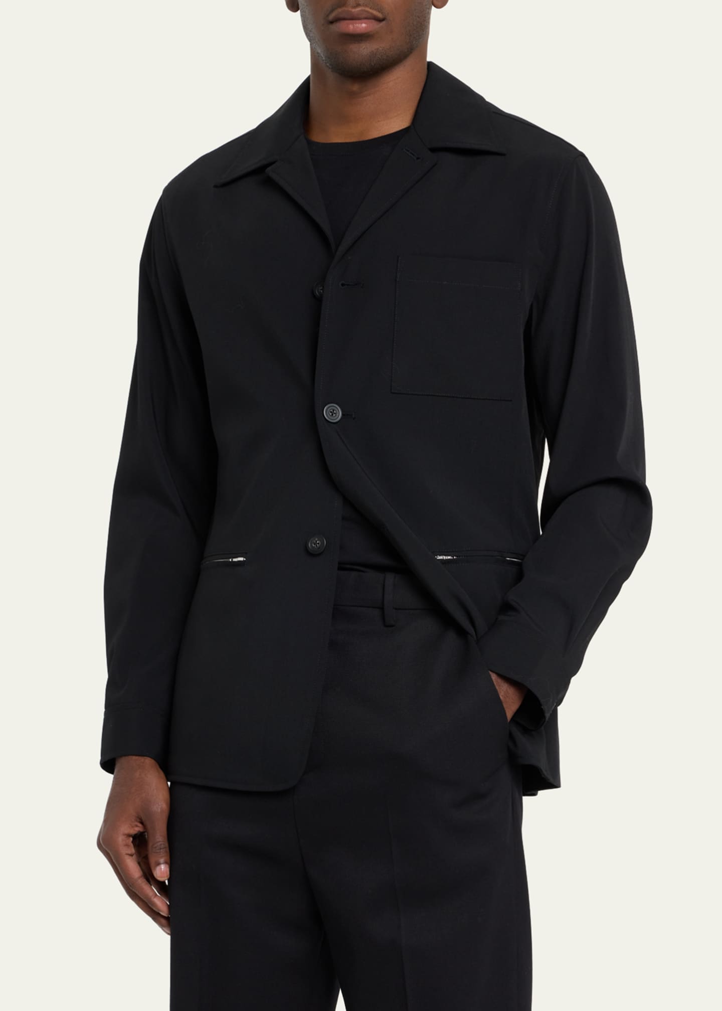 3.1 Phillip Lim Men's Zip-Pocket Work Jacket Image 4 of 5