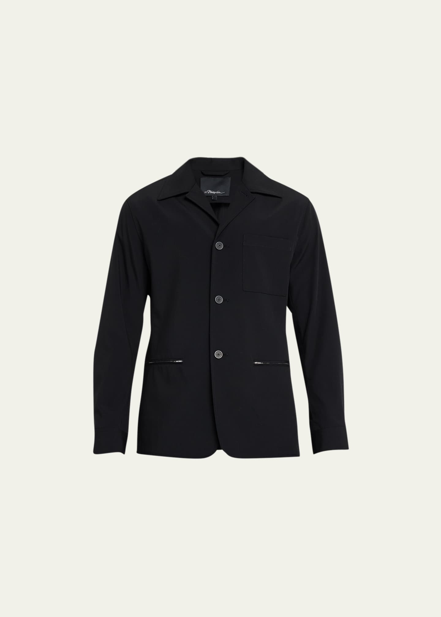 3.1 Phillip Lim Men's Zip-Pocket Work Jacket Image 1 of 5