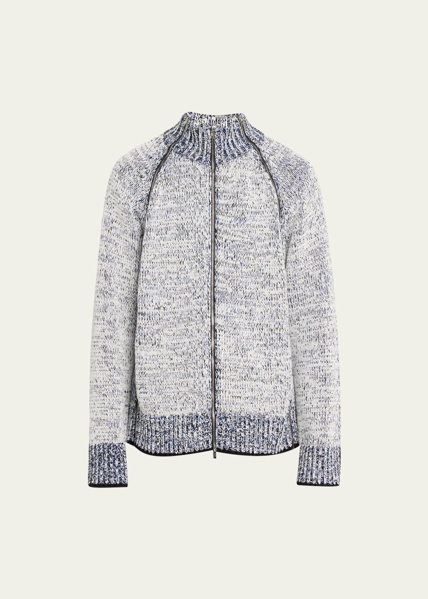 3.1 Phillip Lim Men's Marled Full-Zip Cardigan Sweater - Bergdorf