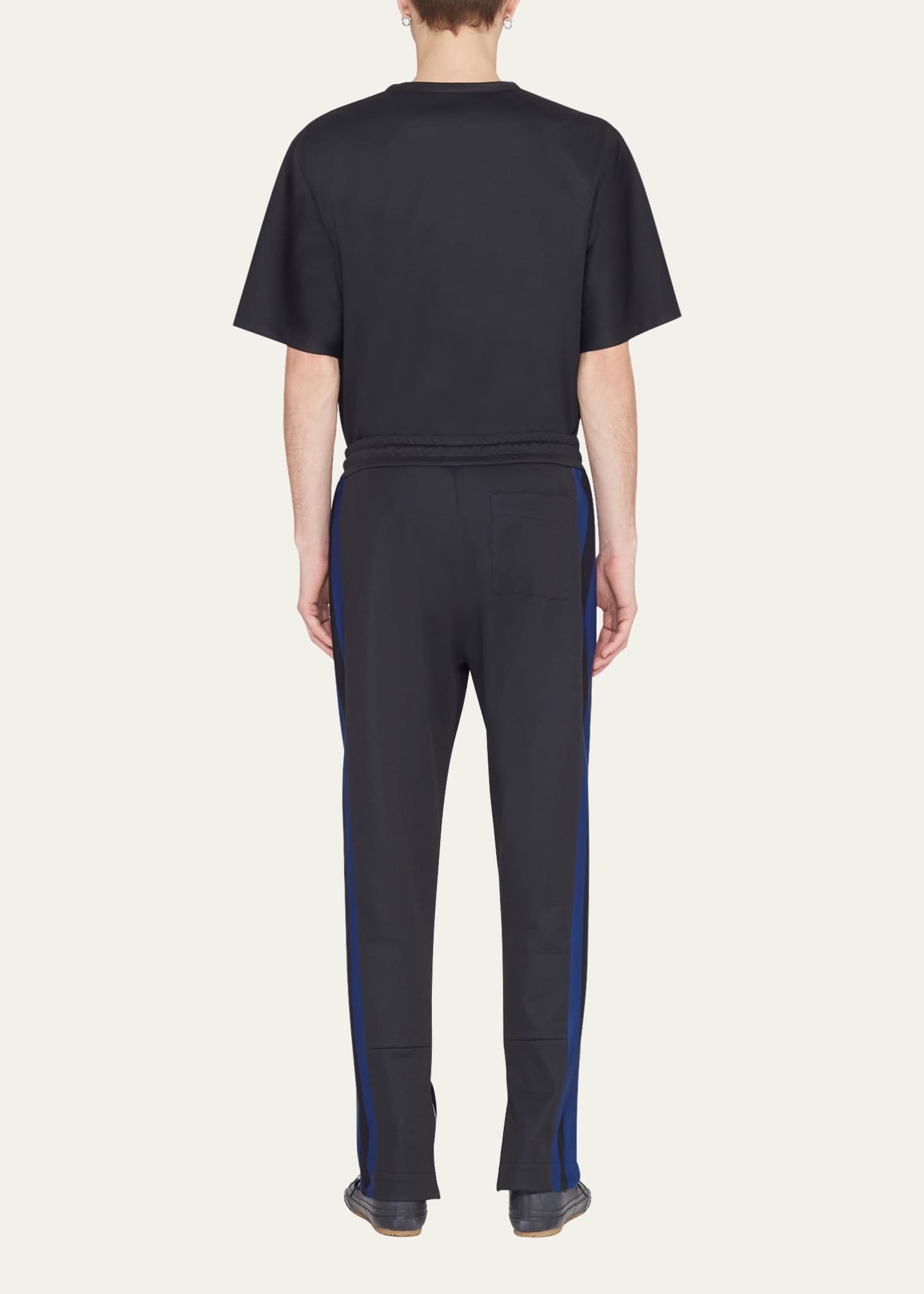 3.1 Phillip Lim Men's Jersey Side-Stripe Track Pants