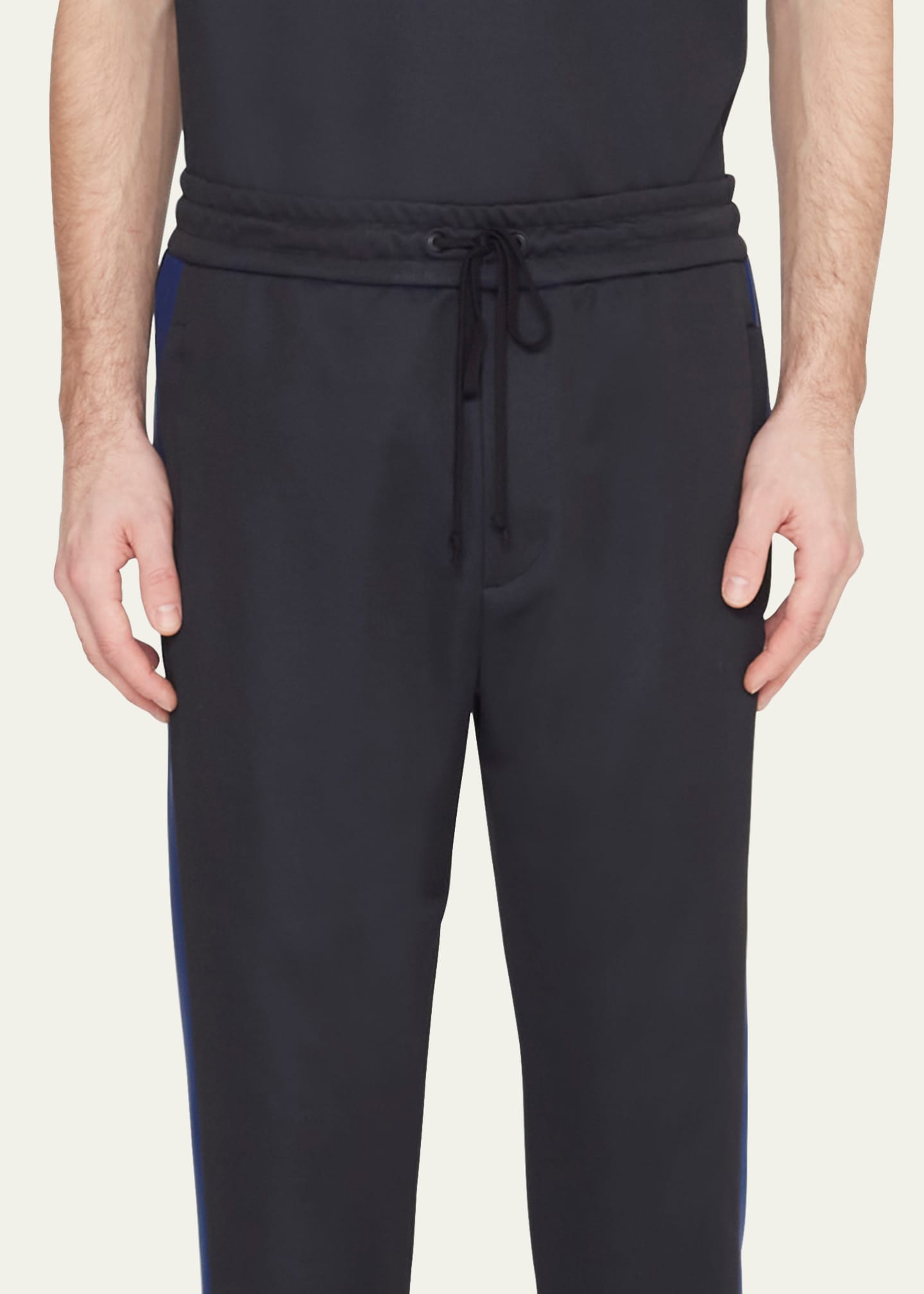 3.1 Phillip Lim Men's Jersey Side-Stripe Track Pants