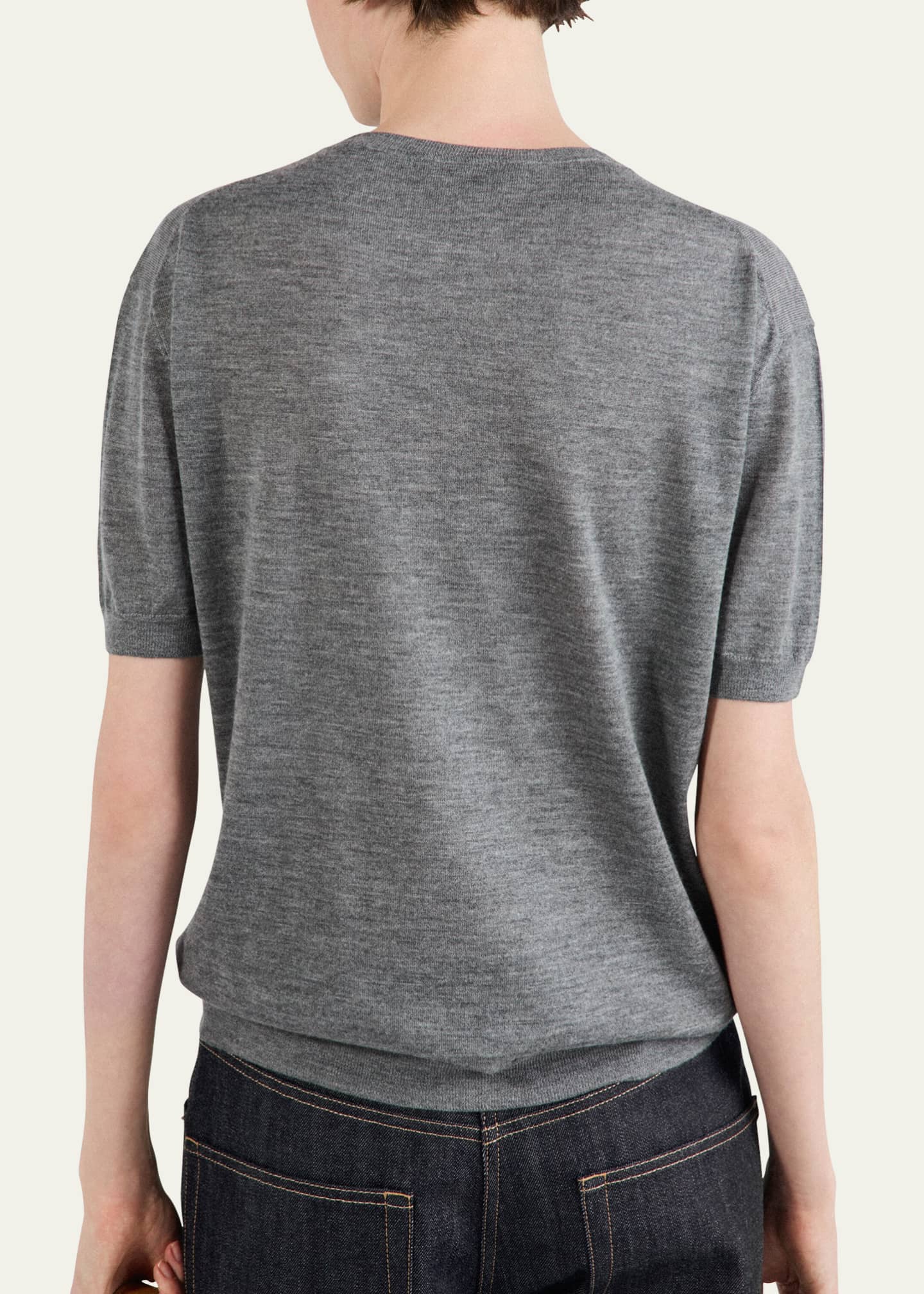Prada Intarsia Logo Cashmere Sweater Image 3 of 4