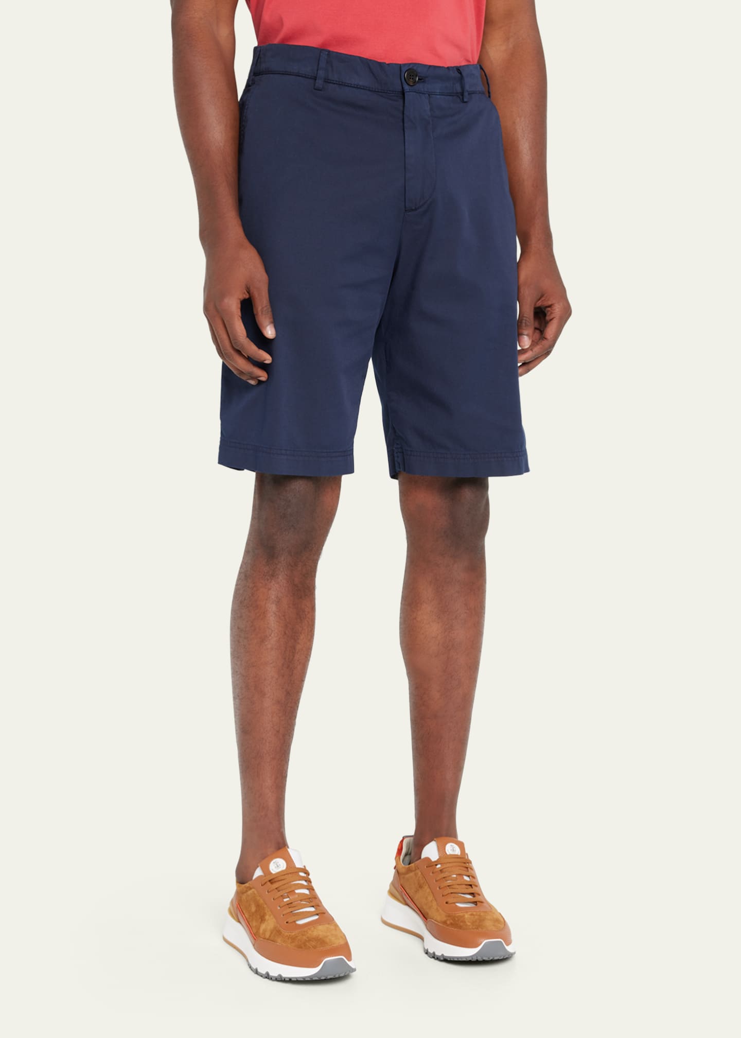 Brunello Cucinelli Men's Cotton Bermuda Shorts Image 4 of 5