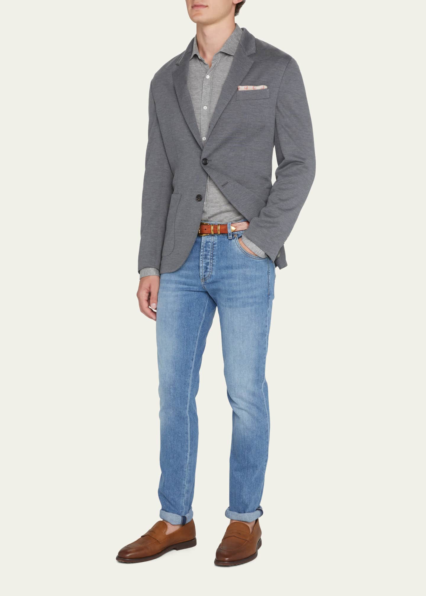 Brunello Cucinelli Men's 5-Pocket Denim Jeans - Bergdorf Goodman