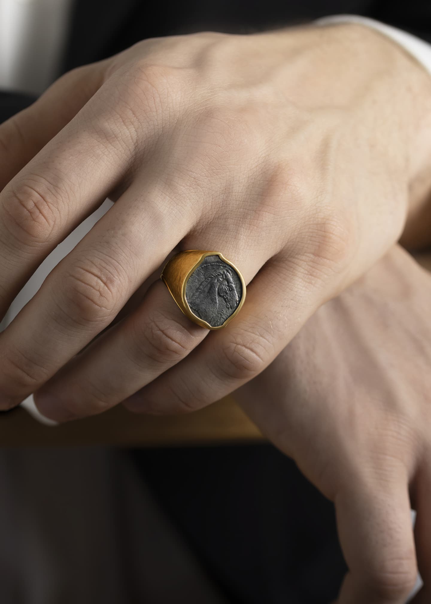 Mens ancient coin rings shop