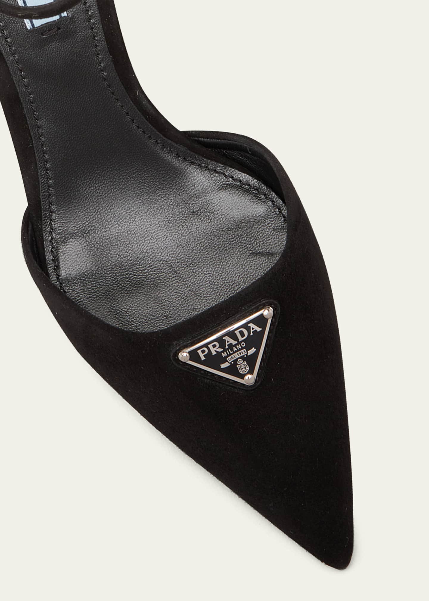 Prada velvet pumps clearance