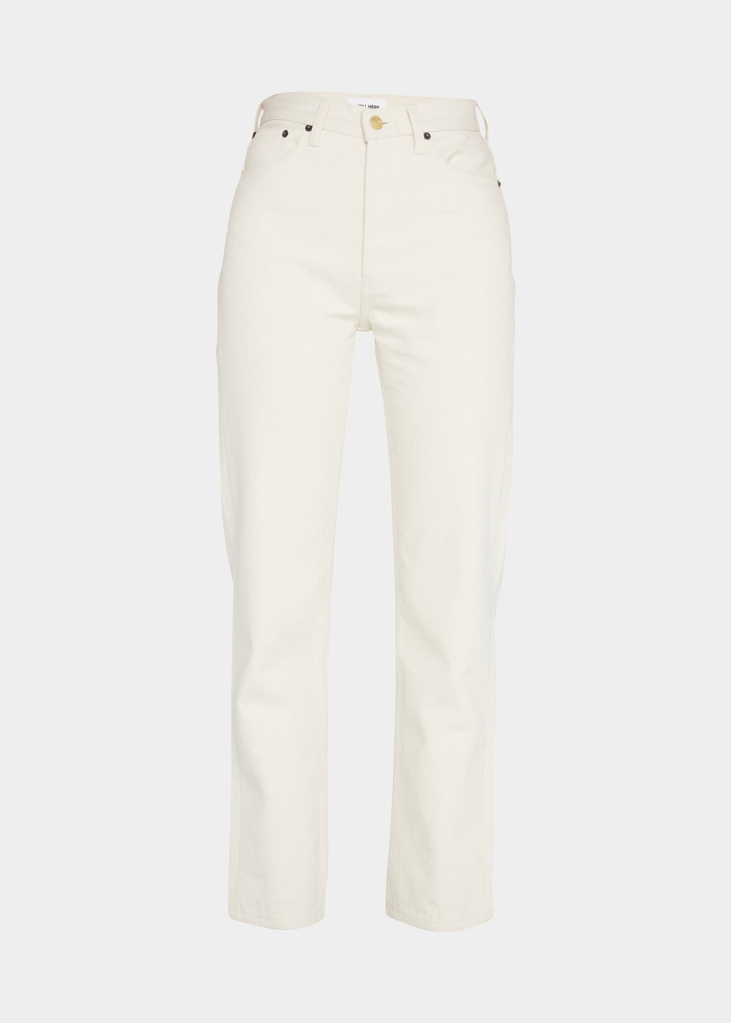 Still Here Teak Signature Stripe Straight Leg Jeans Bergdorf Goodman