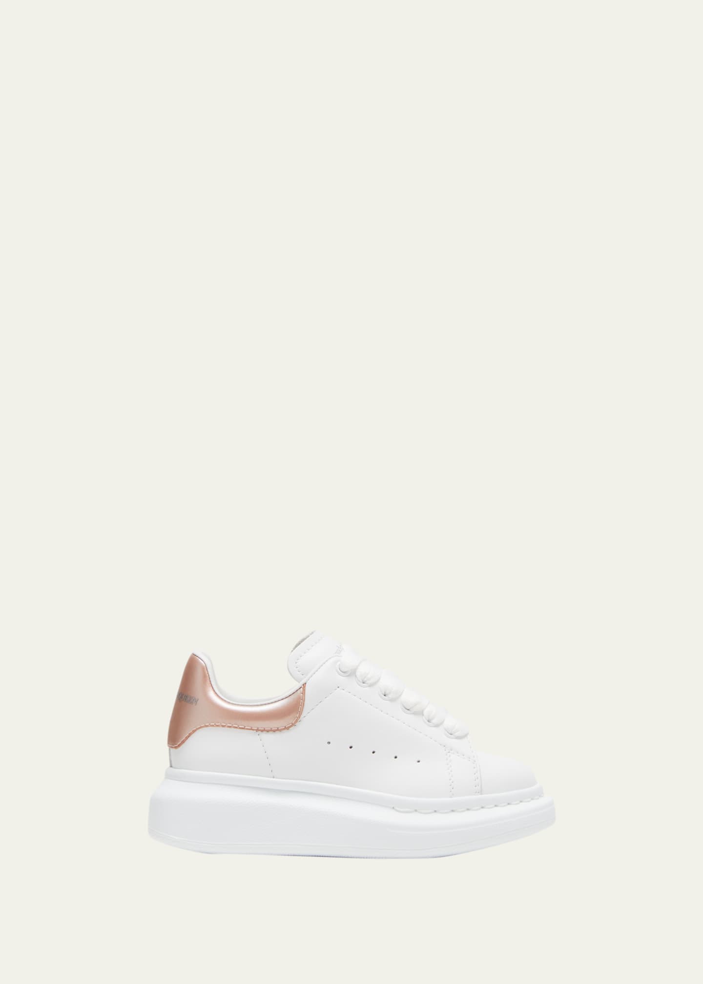 Alexander McQueen Oversized leather sneakers - White