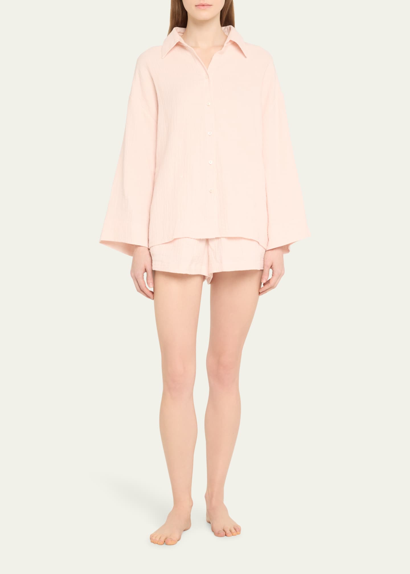 Pour Les Femmes Angel Gauze Short Pajama Set Image 2 of 5