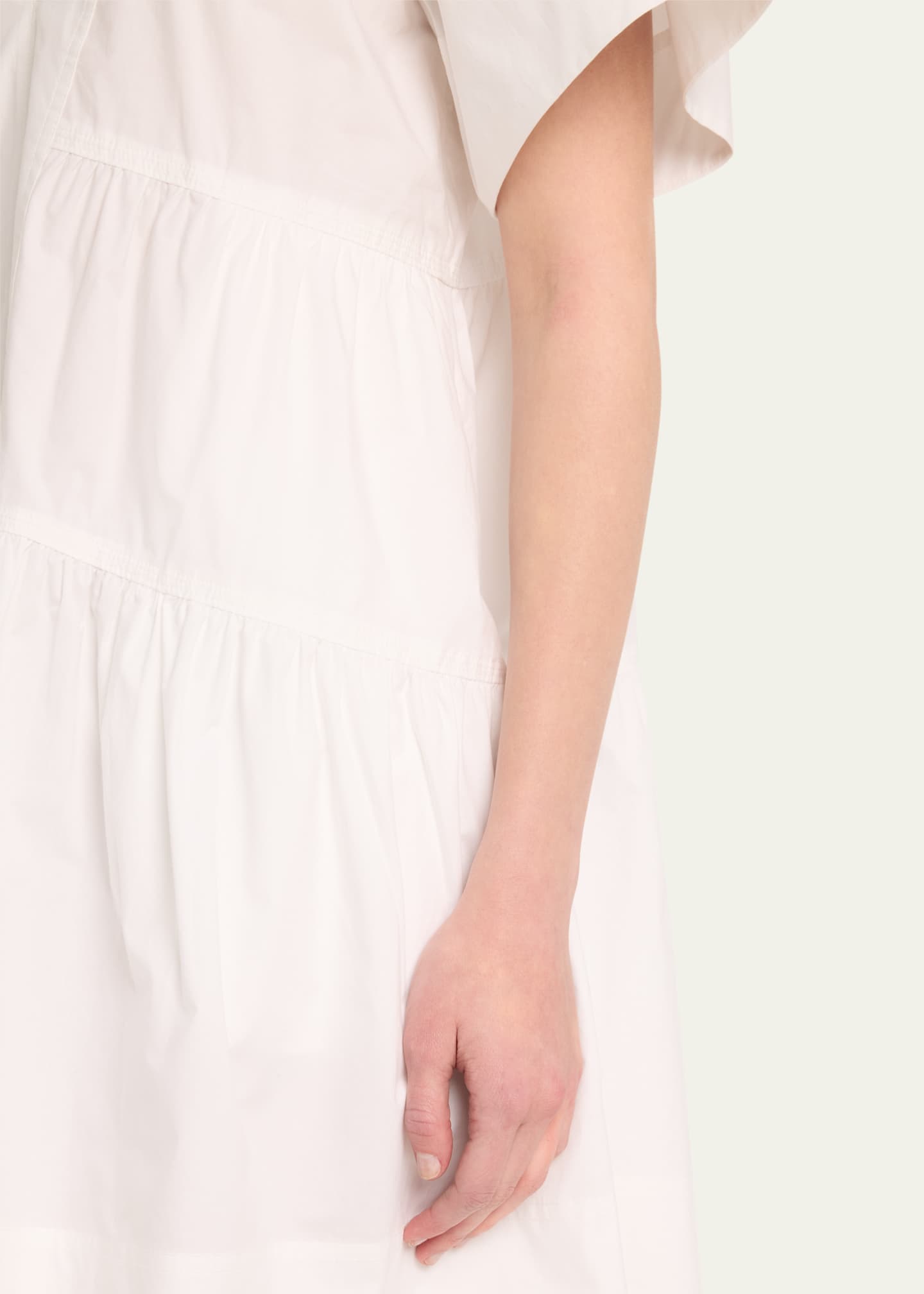 A.L.C. Camila Short-Oversized Sleeve Tiered Mini Dress Image 5 of 5