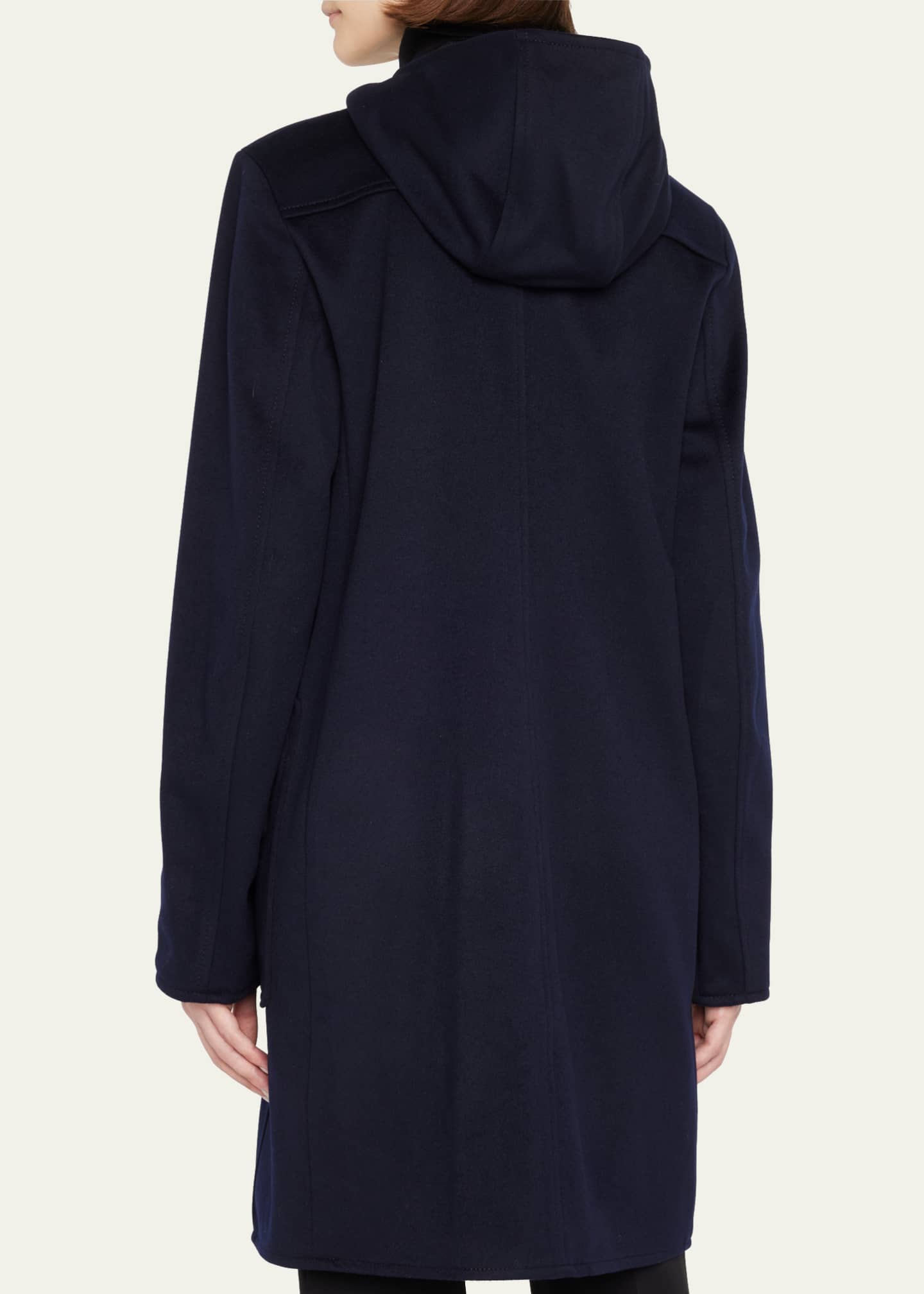 Akris punto Duffle Reversible Hooded Coat Image 3 of 5