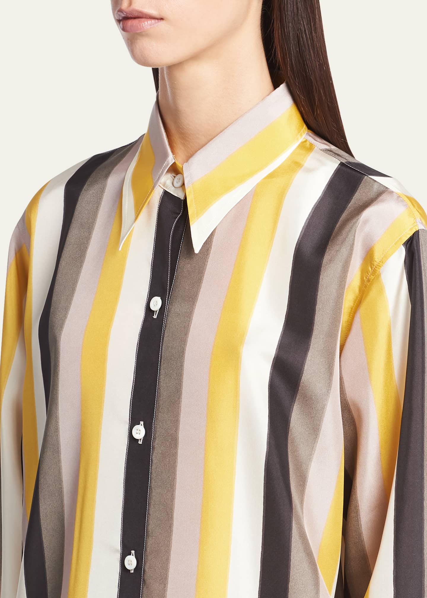 Prada silk top store