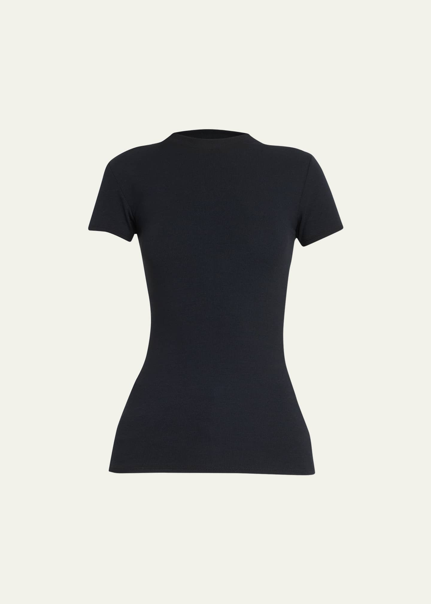 Peter Do Shoulder Stripe Ribbed T-Shirt - Bergdorf Goodman