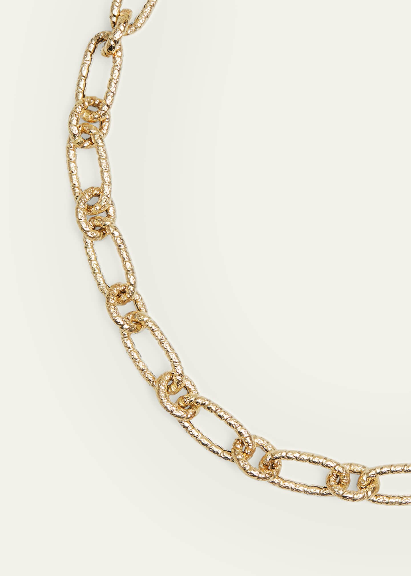 Lauren Rubinski Lr11 Small Twisted Link Short Necklace in 14K Yellow Gold with Extender Image 2 of 2