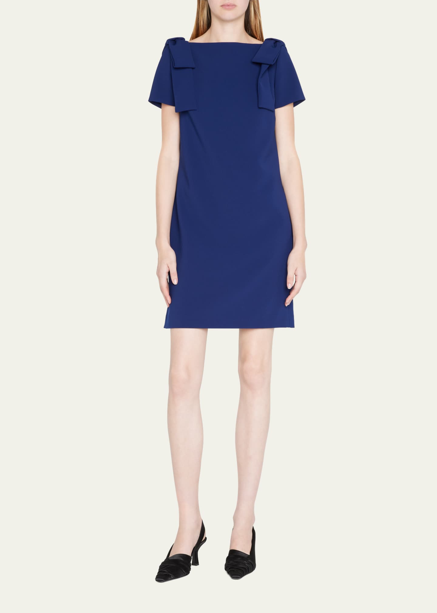 Carolina Herrera Bow Detail Shift Dress Image 2 of 5
