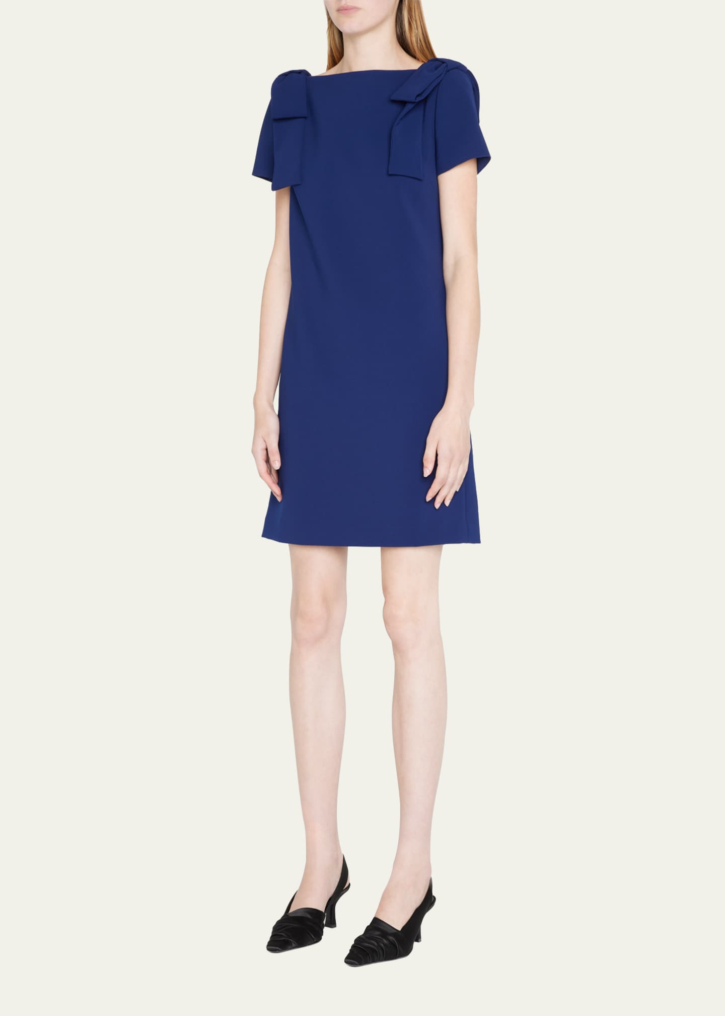 Carolina Herrera Bow Detail Shift Dress Image 4 of 5