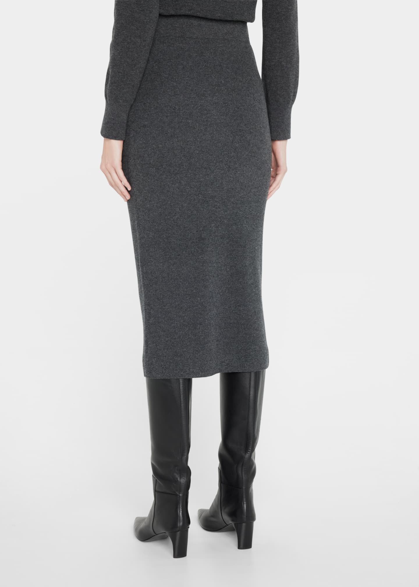 Akris punto Virgin Wool-Cashmere Midi Pencil Skirt - Bergdorf Goodman
