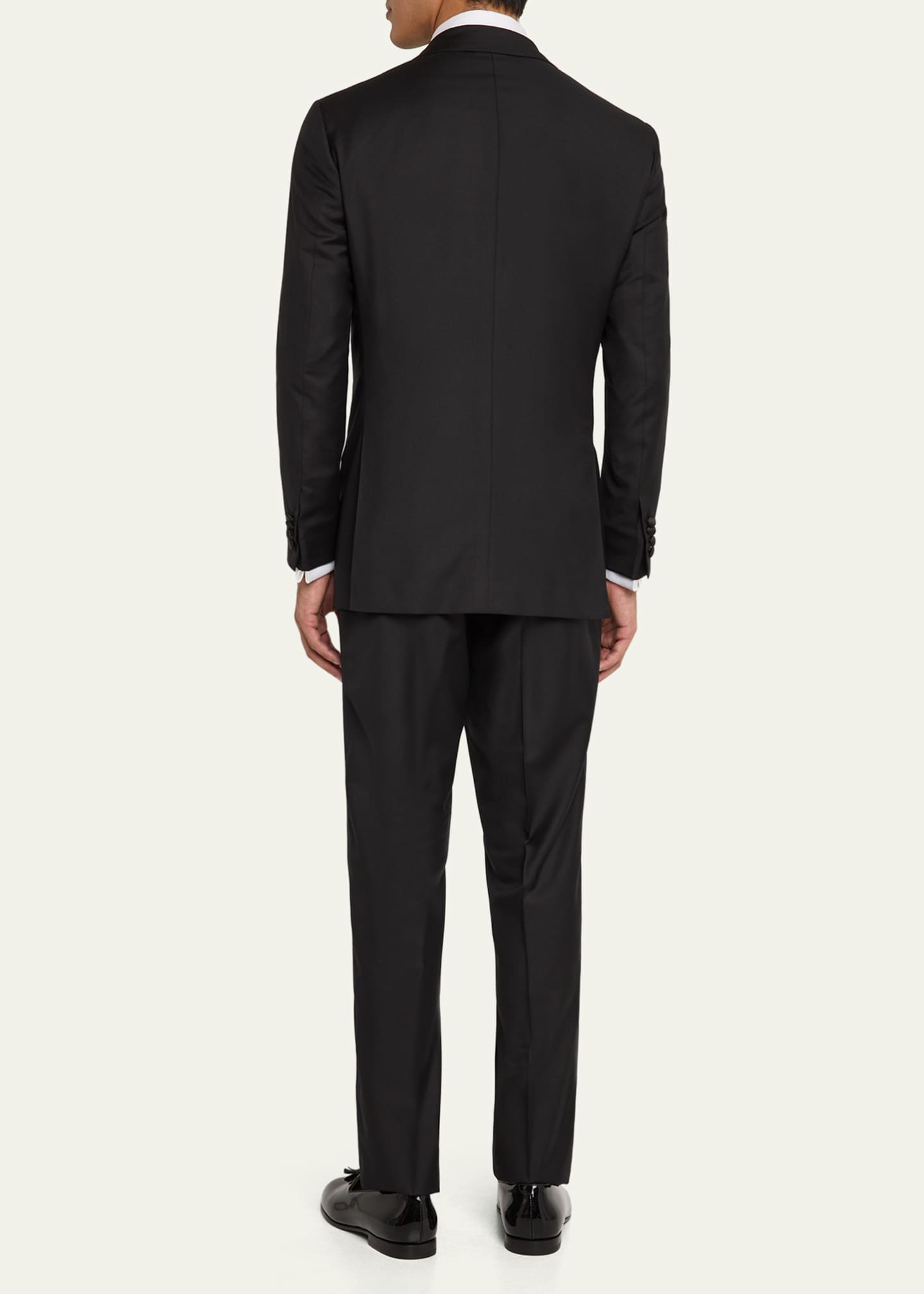 Kiton Men's Peak-Lapel Wool Tuxedo Image 3 of 8