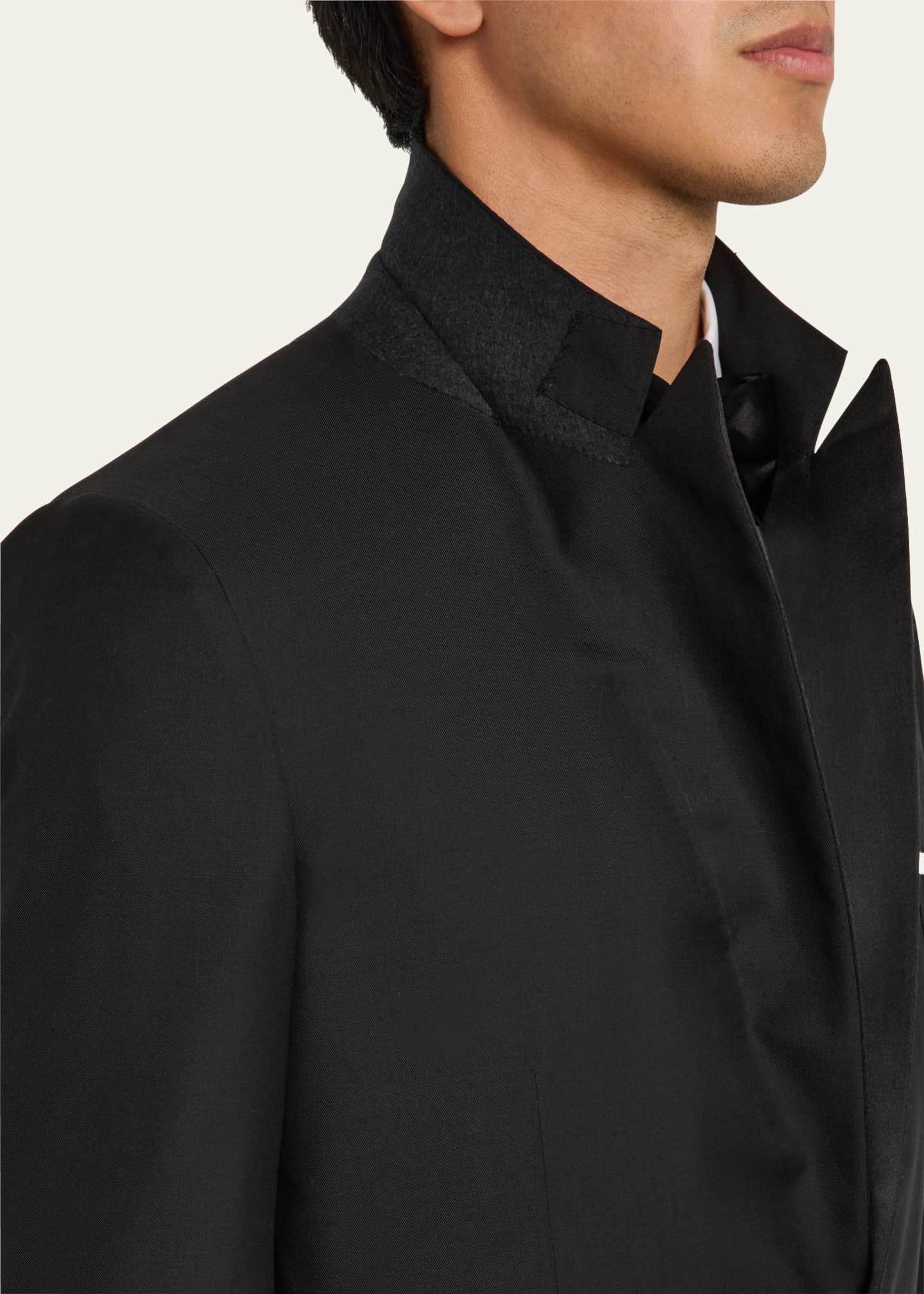 Kiton Men's Peak-Lapel Wool Tuxedo Image 8 of 8
