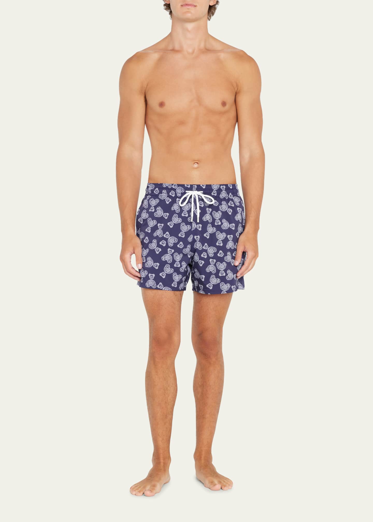 Palm Angels Men's Bear Print Swim Shorts Bergdorf Goodman