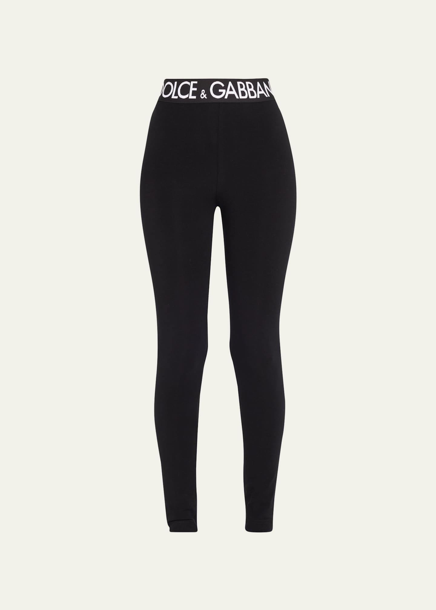 Dolce&Gabbana Branded Elastic HighWaist Leggings Bergdorf Goodman